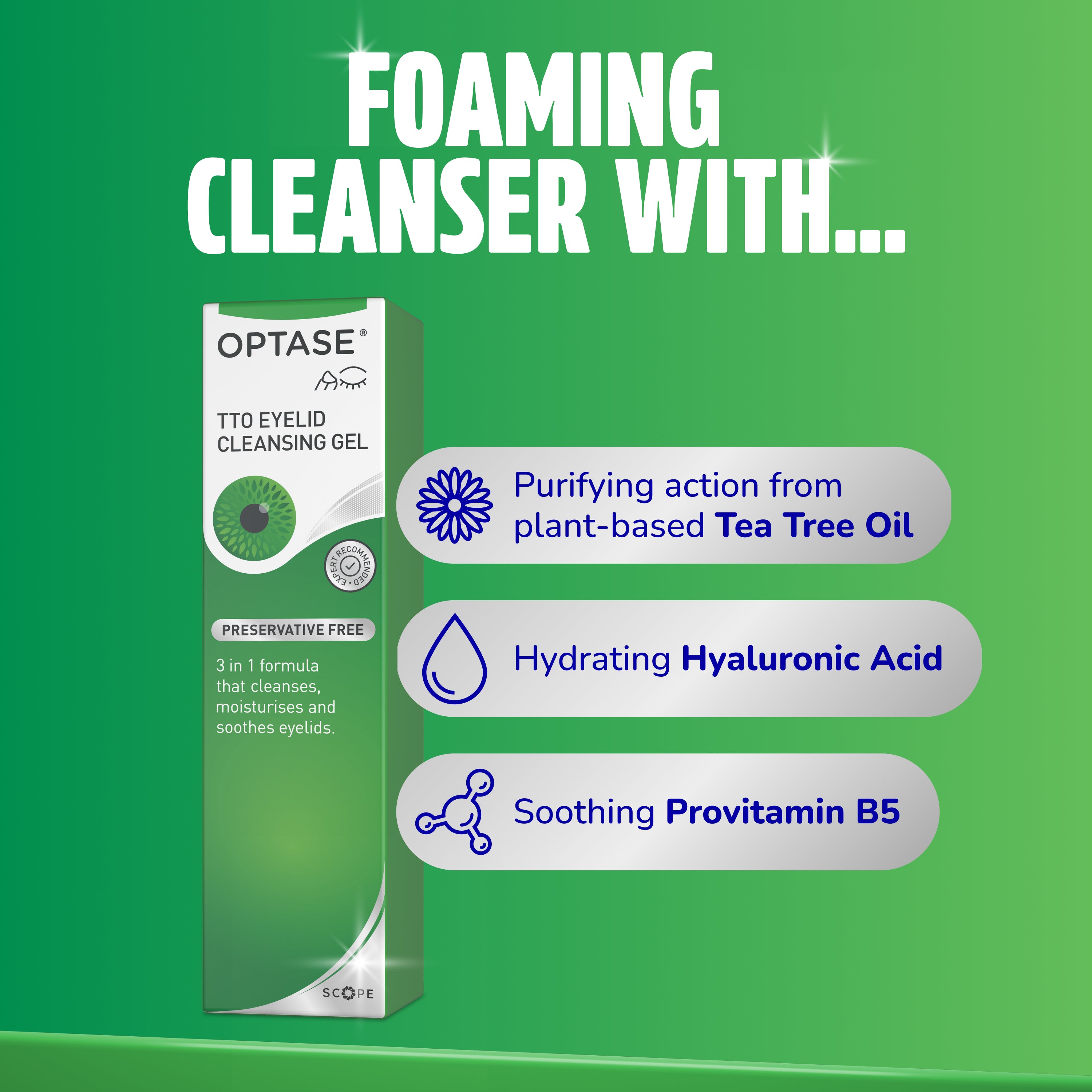 Optase Tea Tree Oil Eye Lid Cleansing Gel