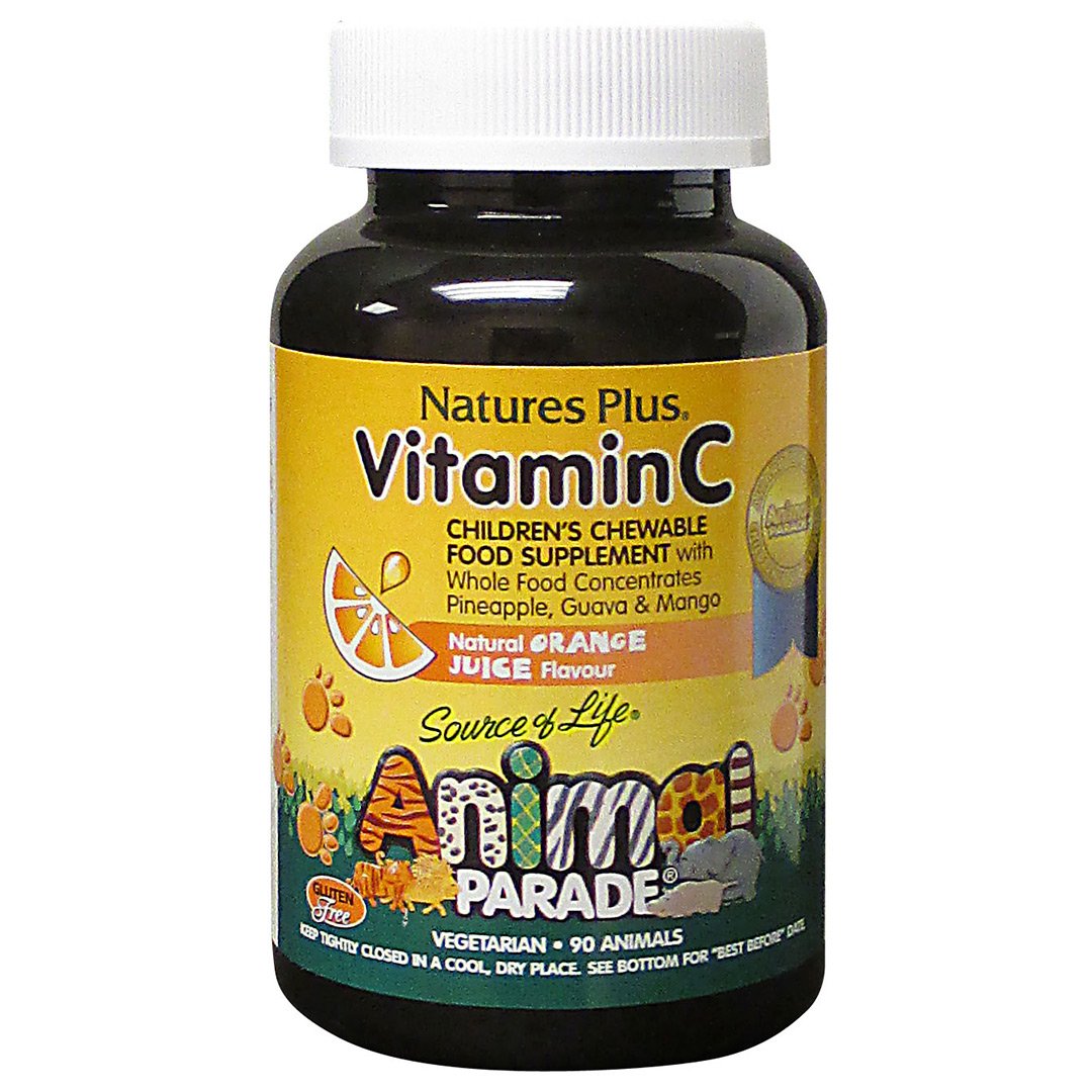 Nature's Plus Animal Parade Vitamin C Chewable Tablets 90