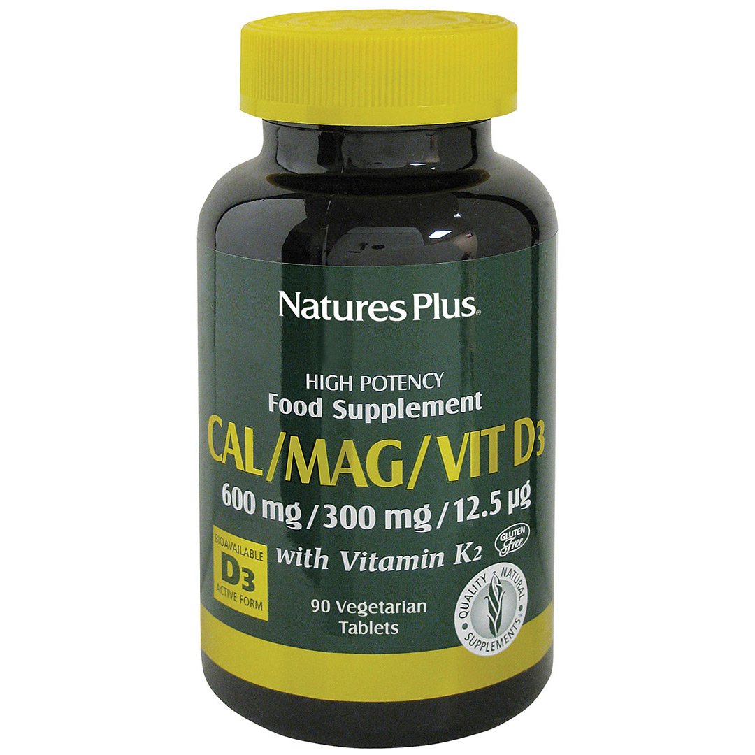 Nature's Plus Calcium/Magnesium With Vitmin D3/K2 Tablets 90
