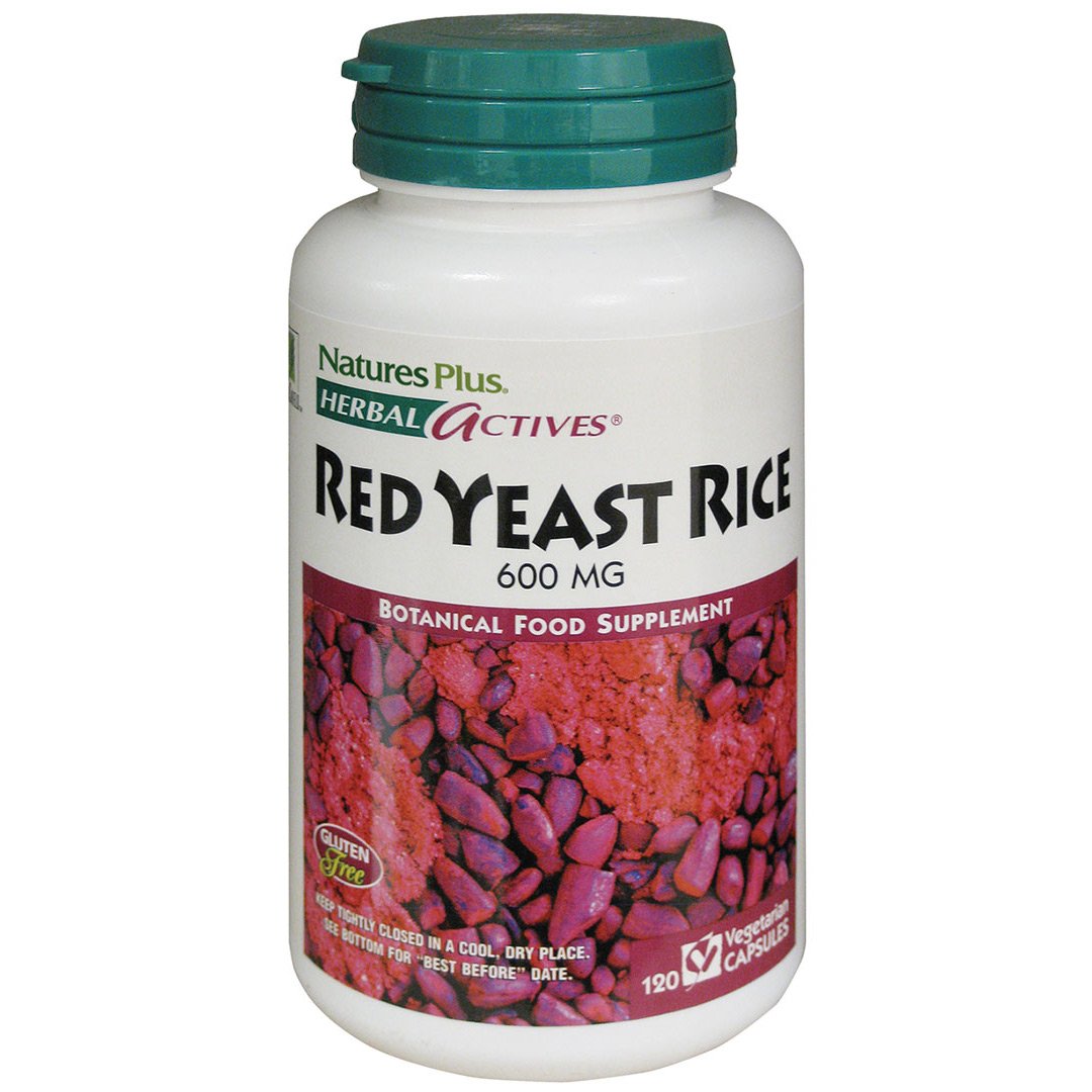 Nature's Plus Herbal Actives Red Yeast Rice 600mg 120 Capsules