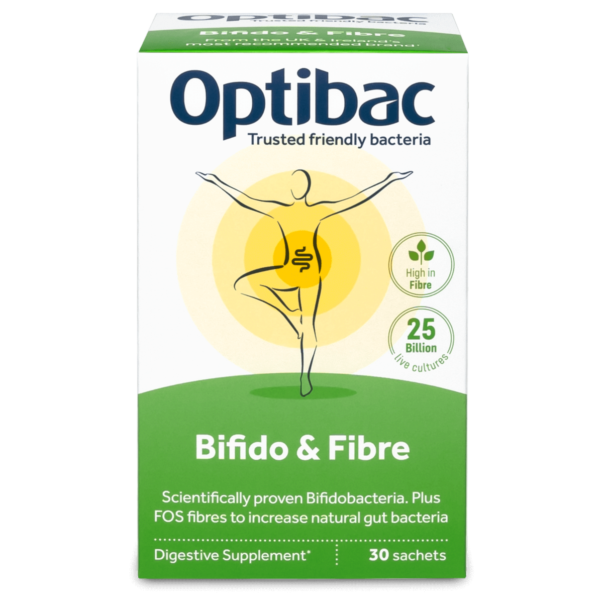 OptiBac Probiotics Bifidobacteria & Fibre 30 Sachets