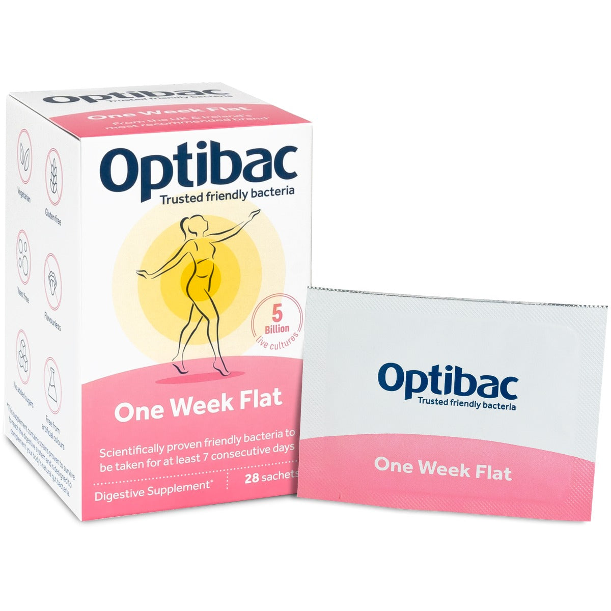 OptiBac Probiotics One Week Flat 28 Sachets