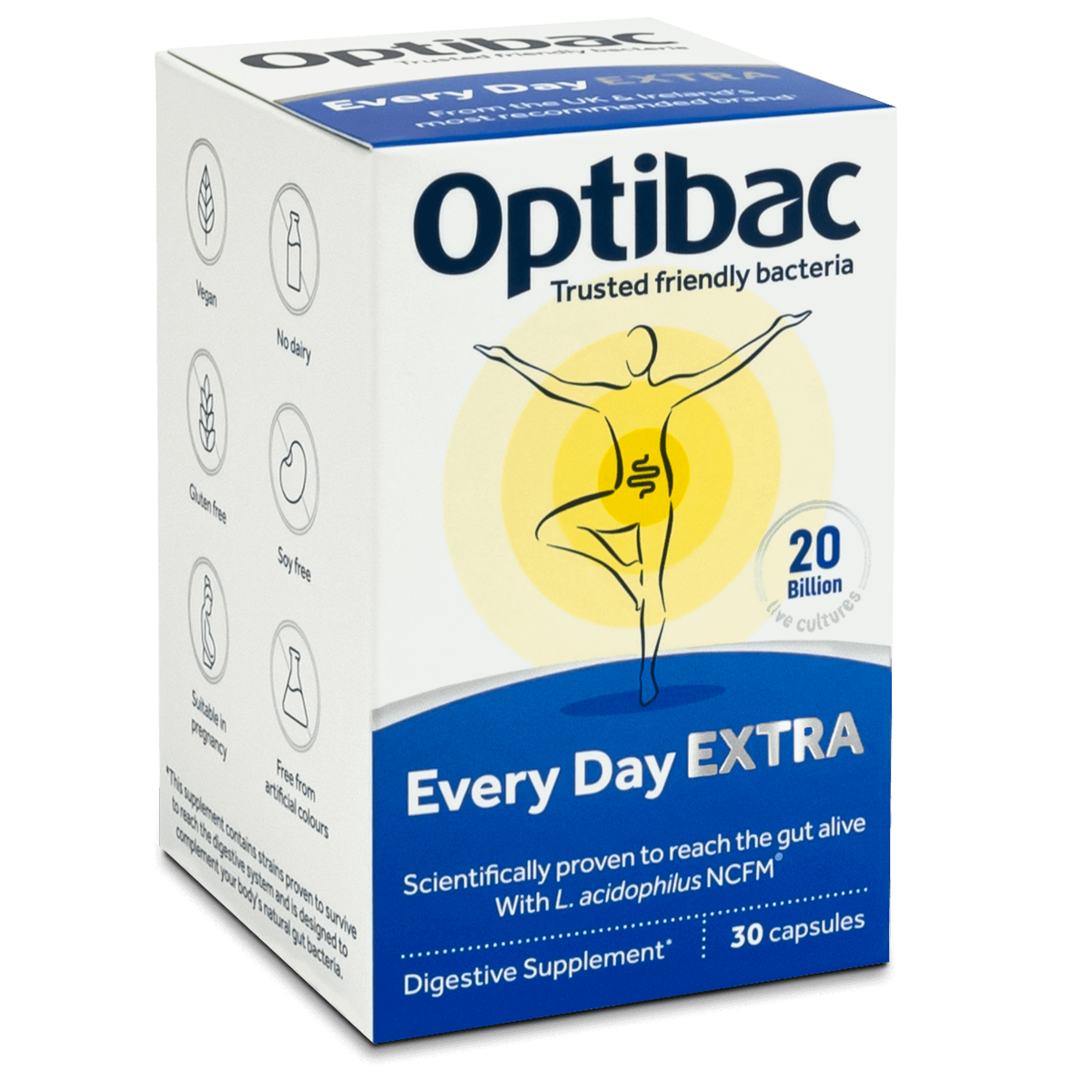 OptiBac Probiotics For Every Day Extra Strength 30 Capsules