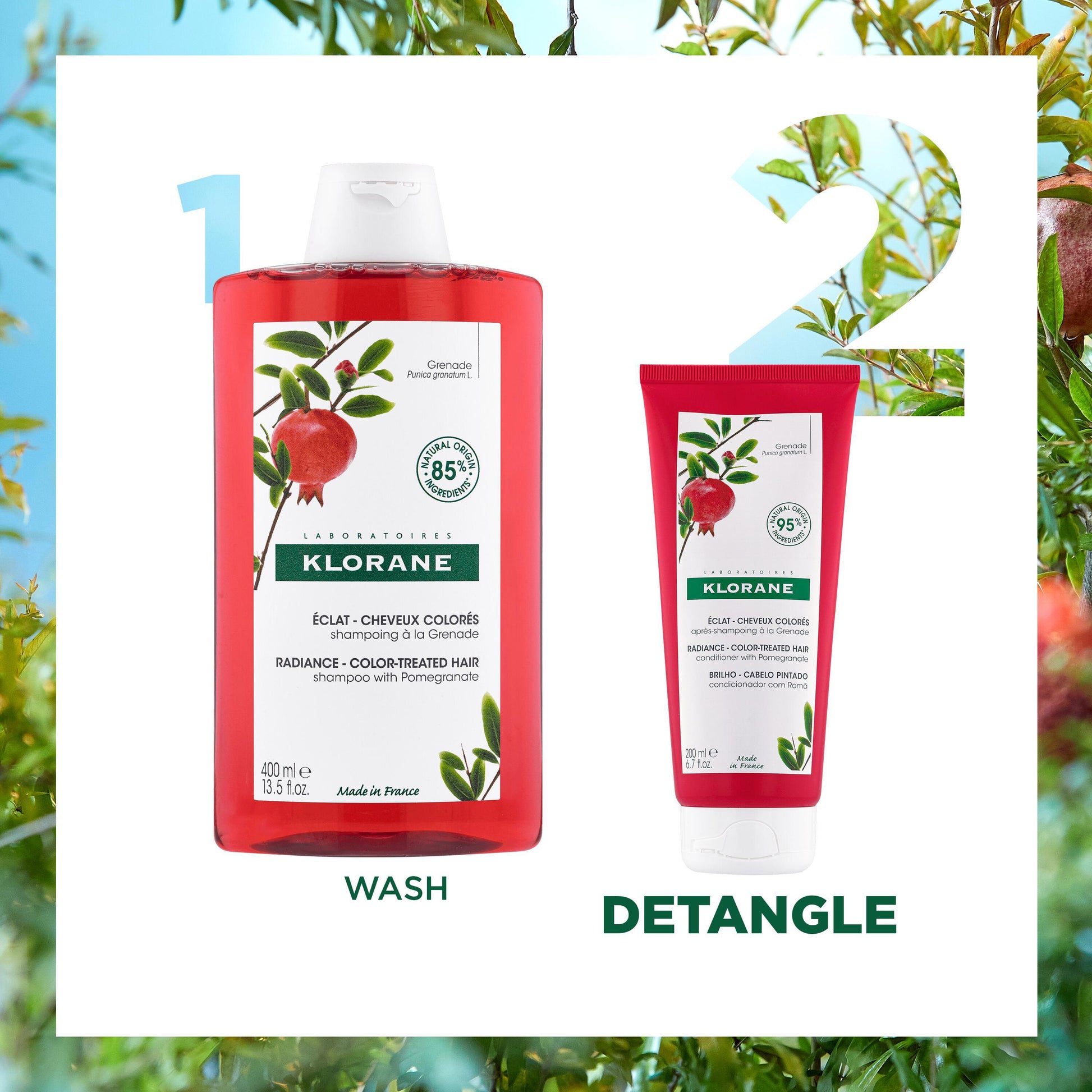 Klorane Colour-enhancing Conditioner with Pomegranate for Colour-Treated Hair 200ml