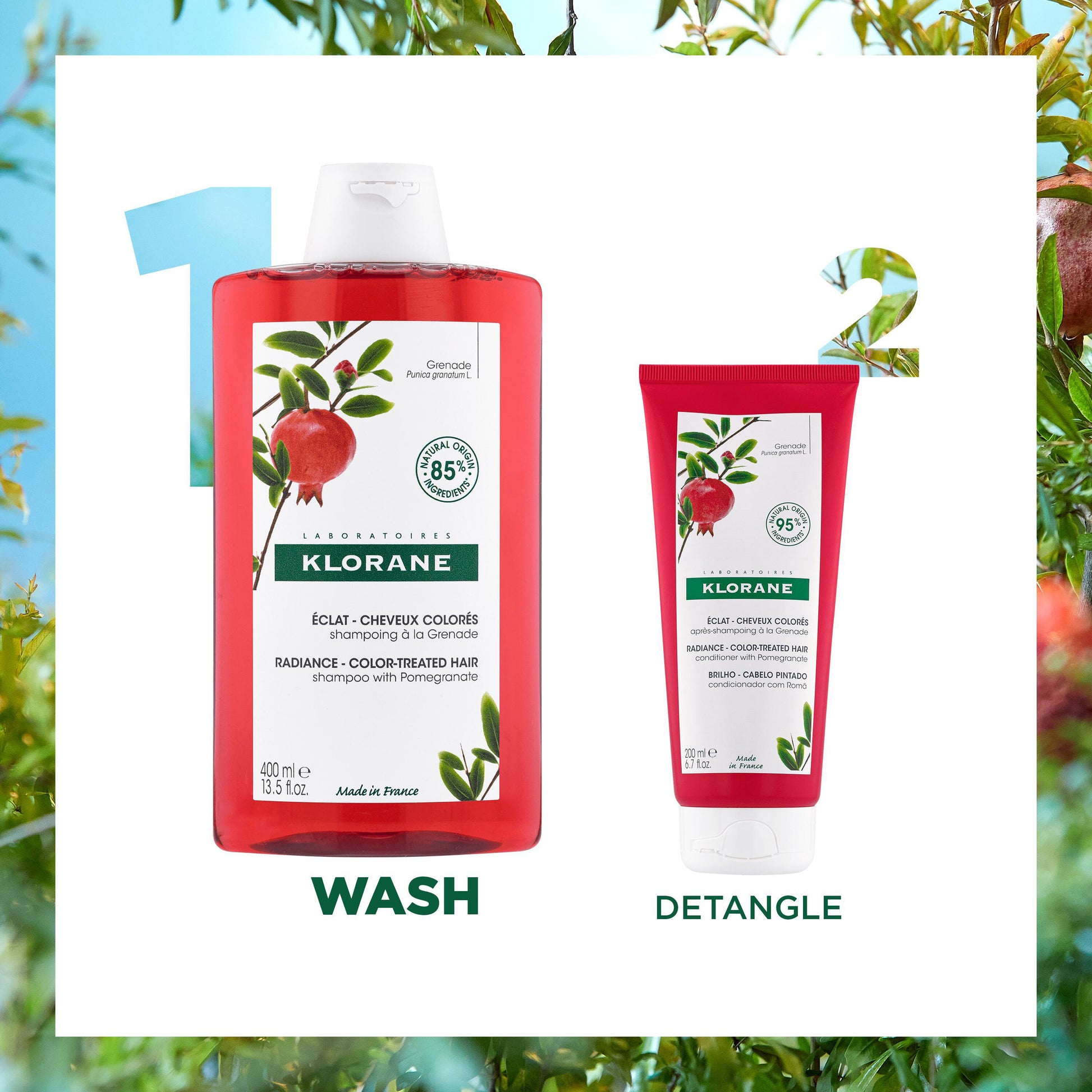 Klorane Colour-enhancing Shampoo with Pomegranate for Colour-Treated Hair 200ml