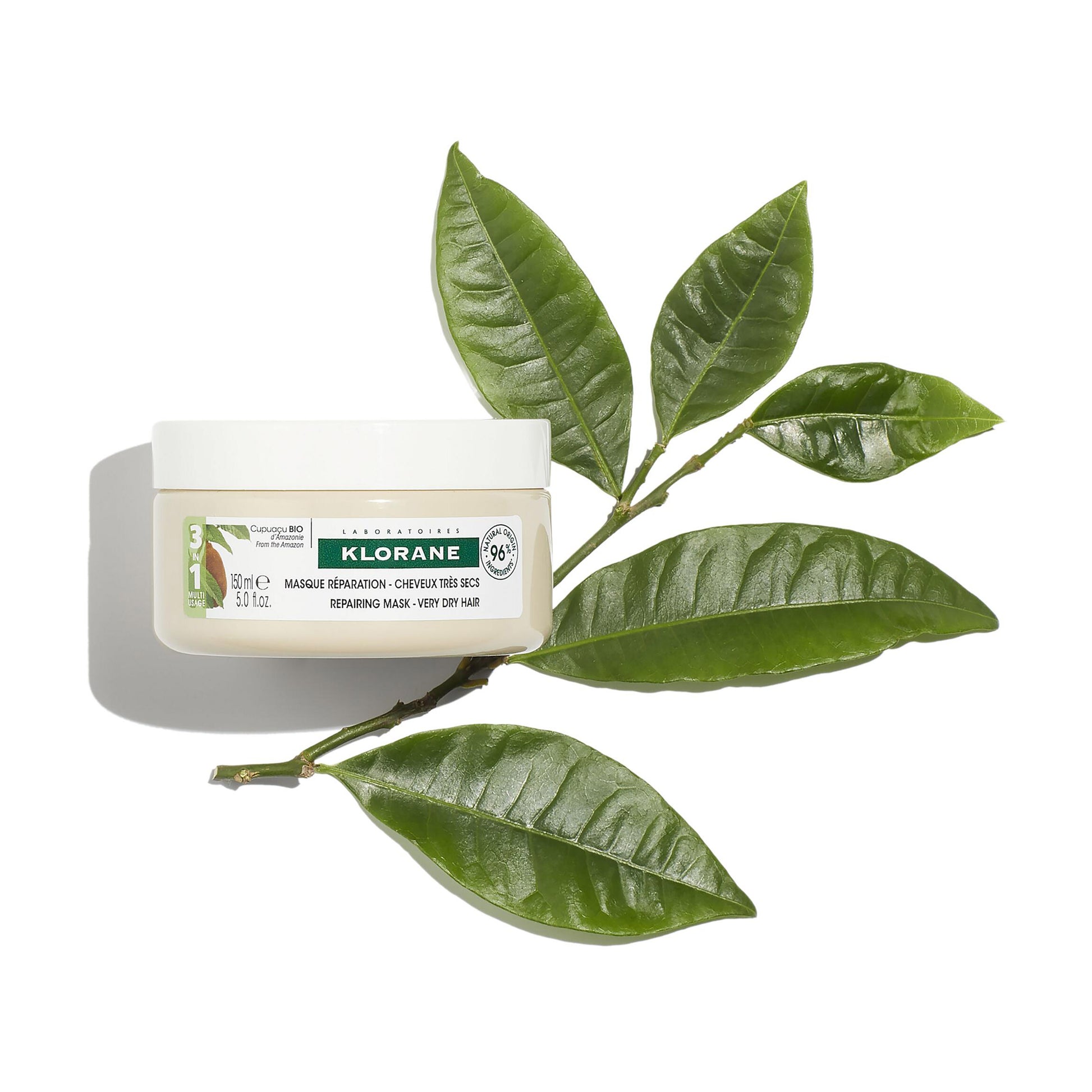 Klorane 3-in-1 Mask with Organic Cupuacu for Repairing for Very Dry Hair 150ml