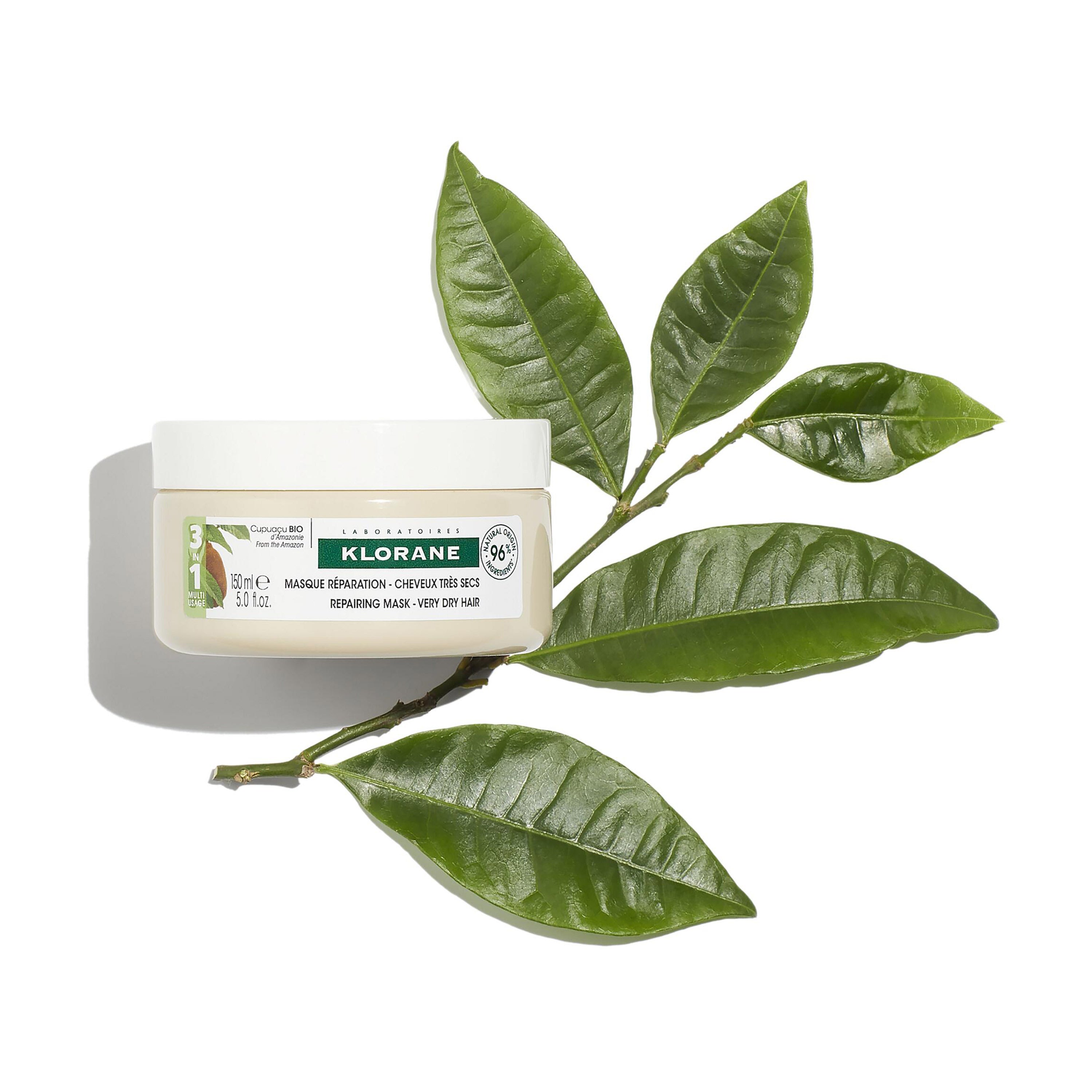 Klorane 3-in-1 Mask with Organic Cupuacu for Repairing for Very Dry Hair 150ml