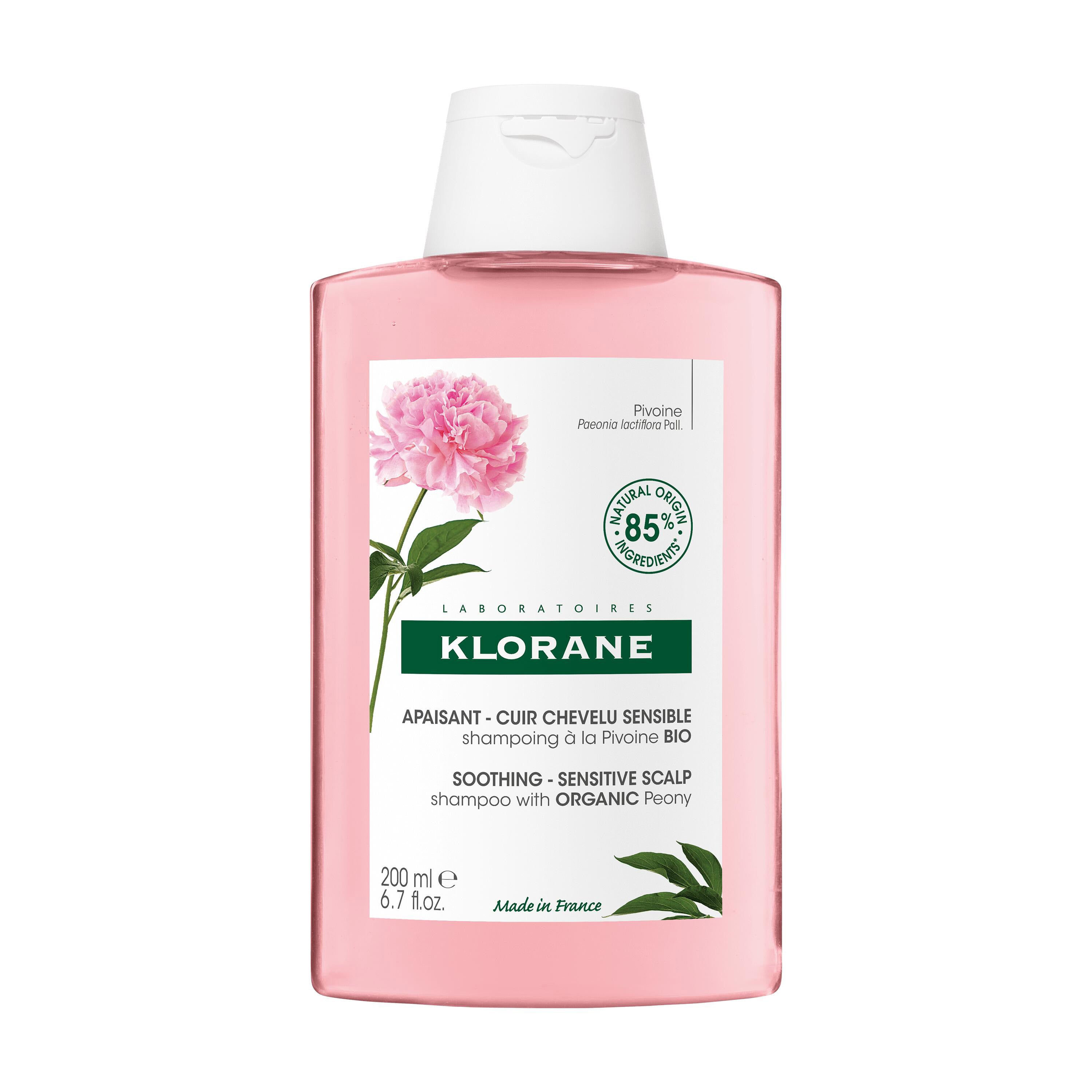 Klorane Soothing Shampoo with Organic Peony for Sensitive scalp 200ml