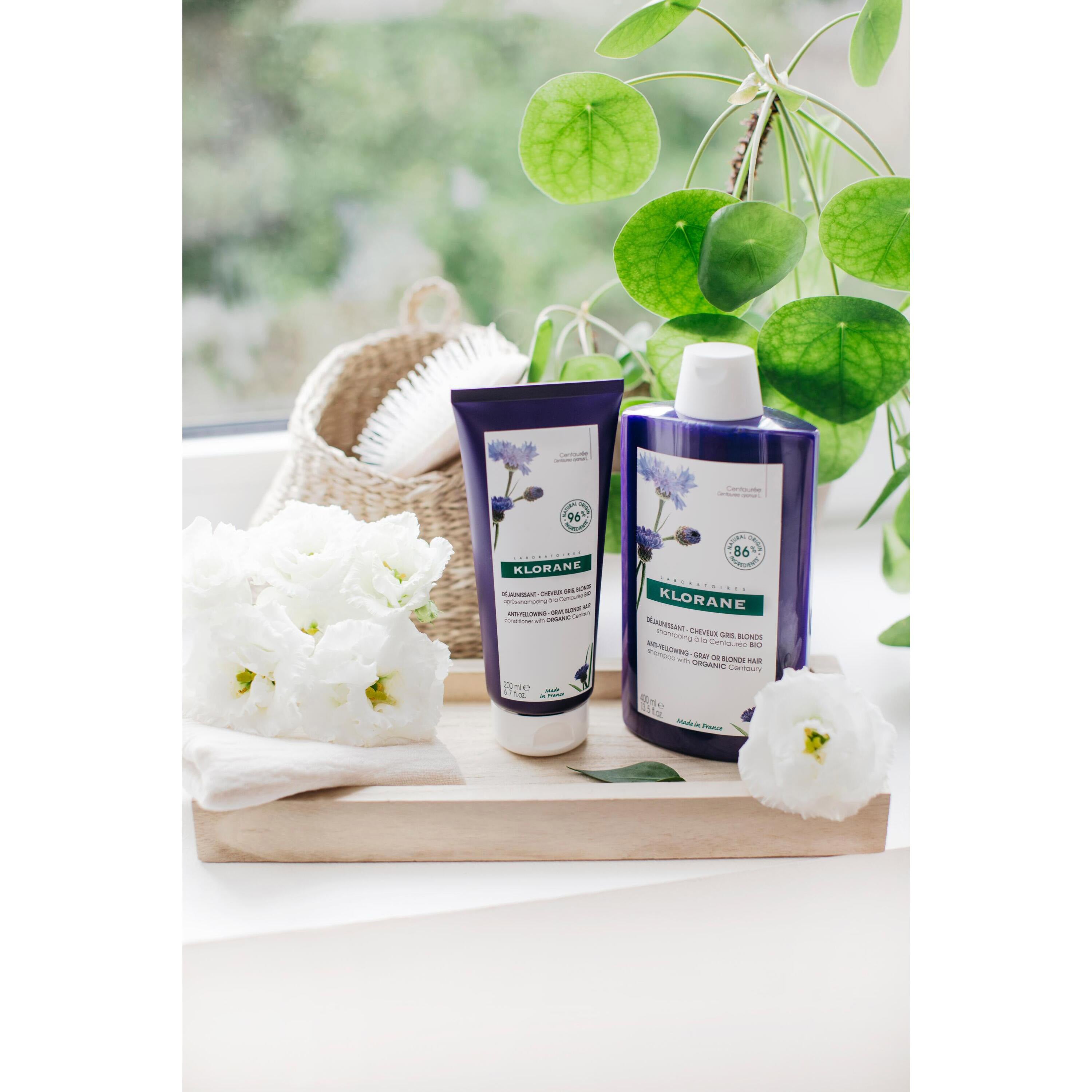 Klorane Anti-yellowing Shampoo with Organic Centaury for Grey & Blonde Hair 200ml