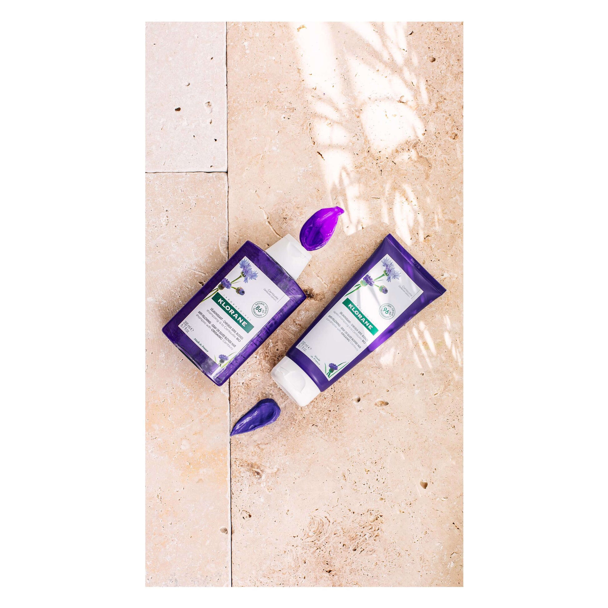 Klorane Anti-yellowing Shampoo with Organic Centaury for Grey & Blonde Hair 200ml