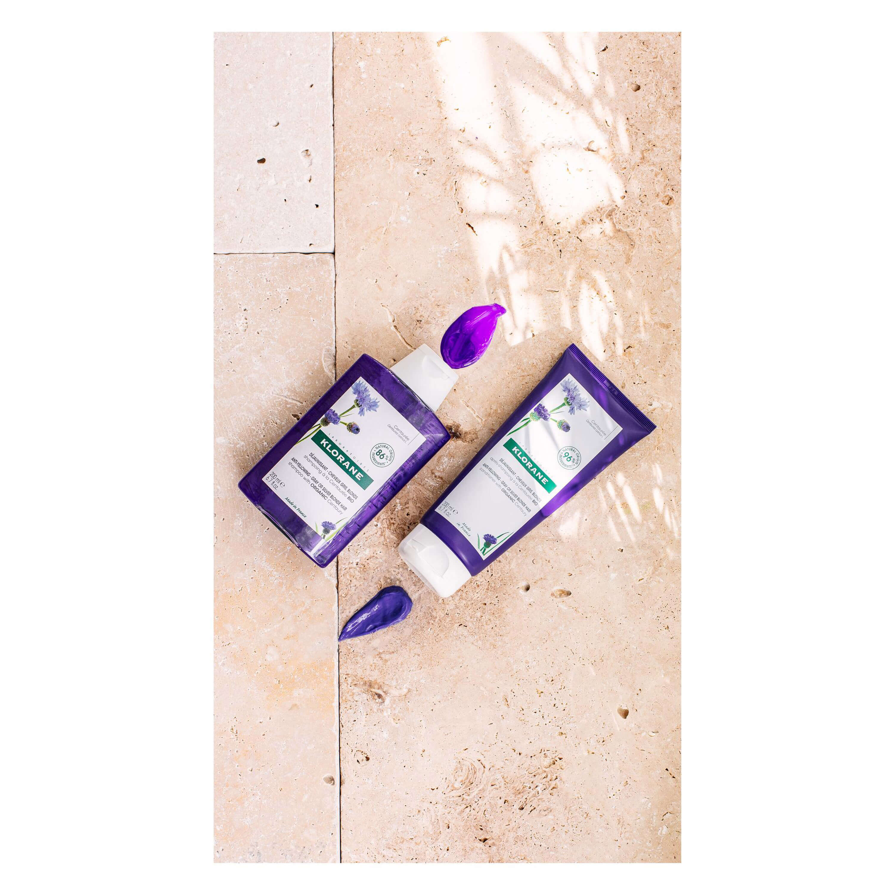 Klorane Anti-yellowing Shampoo with Organic Centaury for Grey & Blonde Hair 200ml