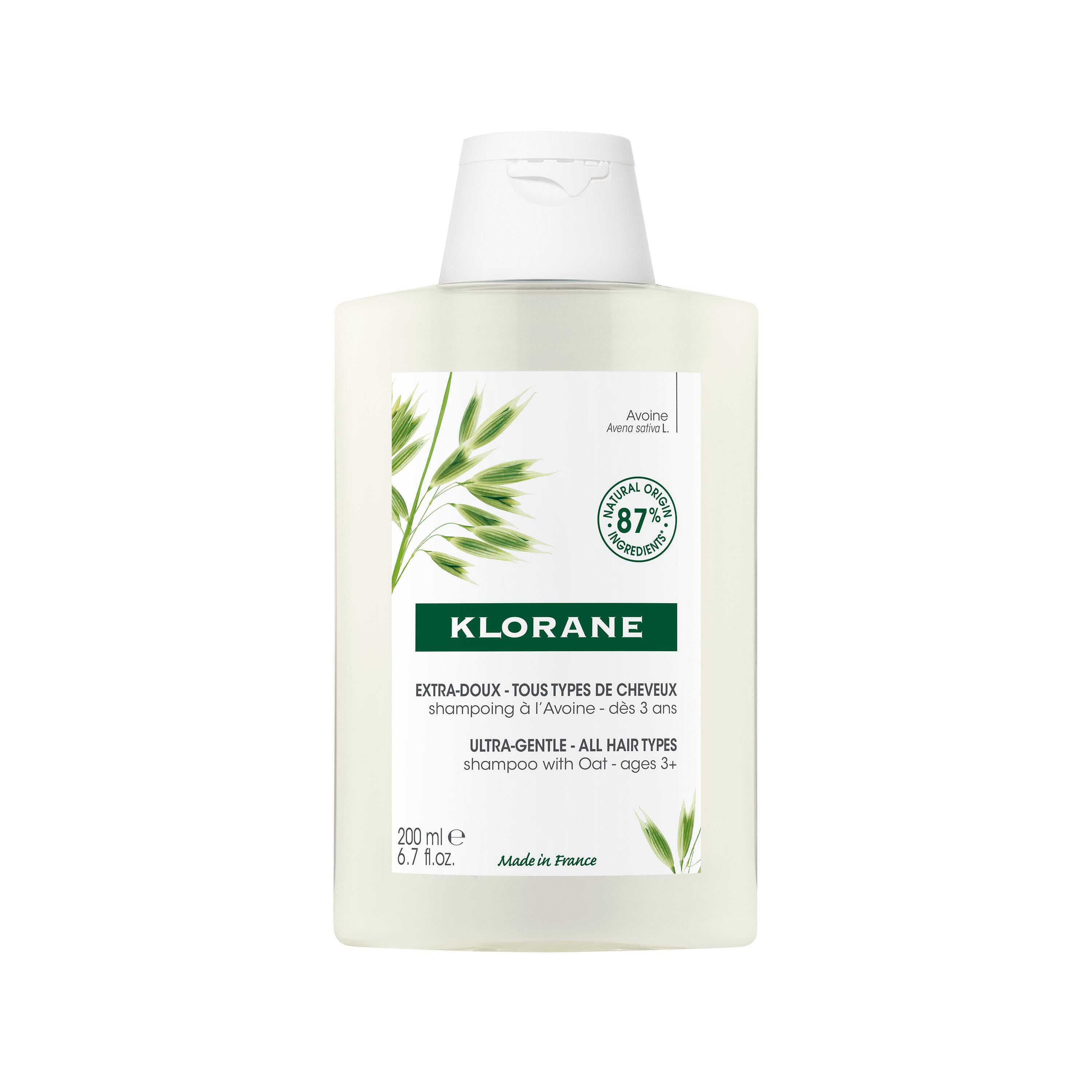 Klorane Ultra-Gentle Shampoo with Oat for All Hair Types 200ml