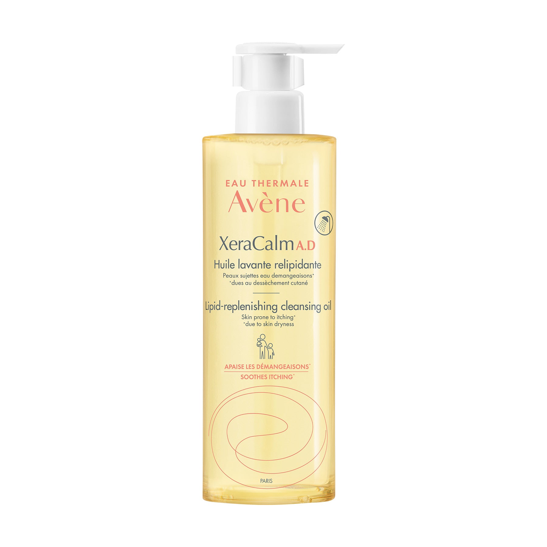 Avène XeraCalm A.D. Lipid-Replenishing Cleansing Oil for Very Dry, Itchy Skin 400ml