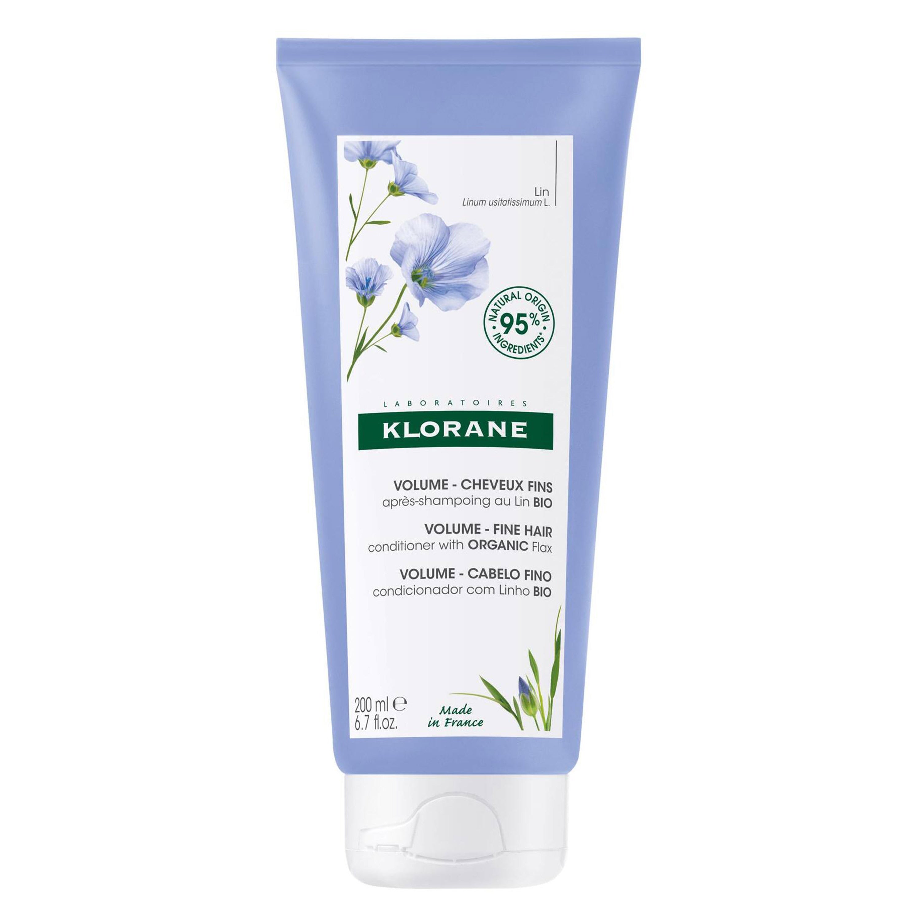 Klorane Volumising Conditioner with Organic Flax for Fine Hair 200ml