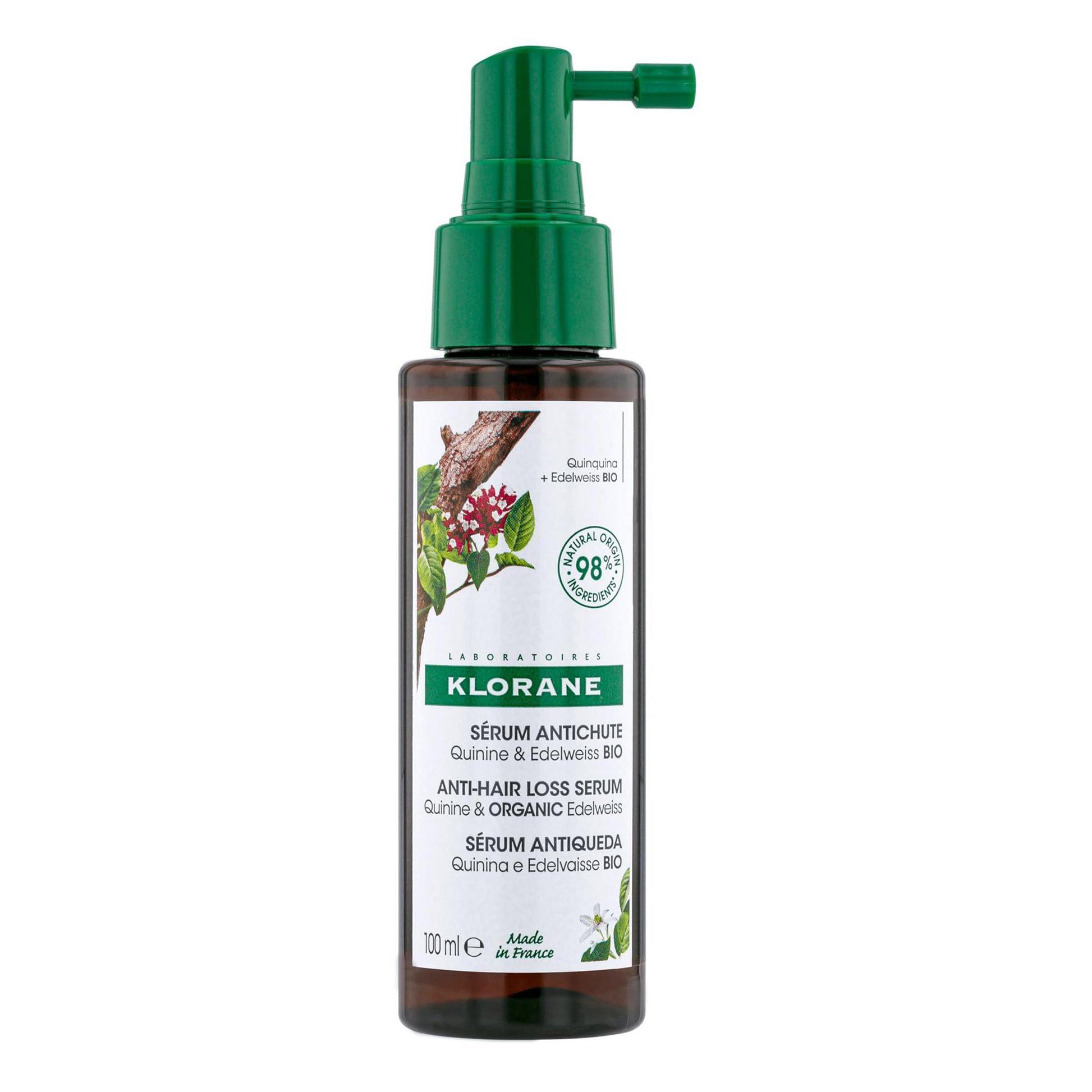 Klorane Hair Strengthening Serum with Quinine and Organic Edelweiss for Hair Loss 100ml