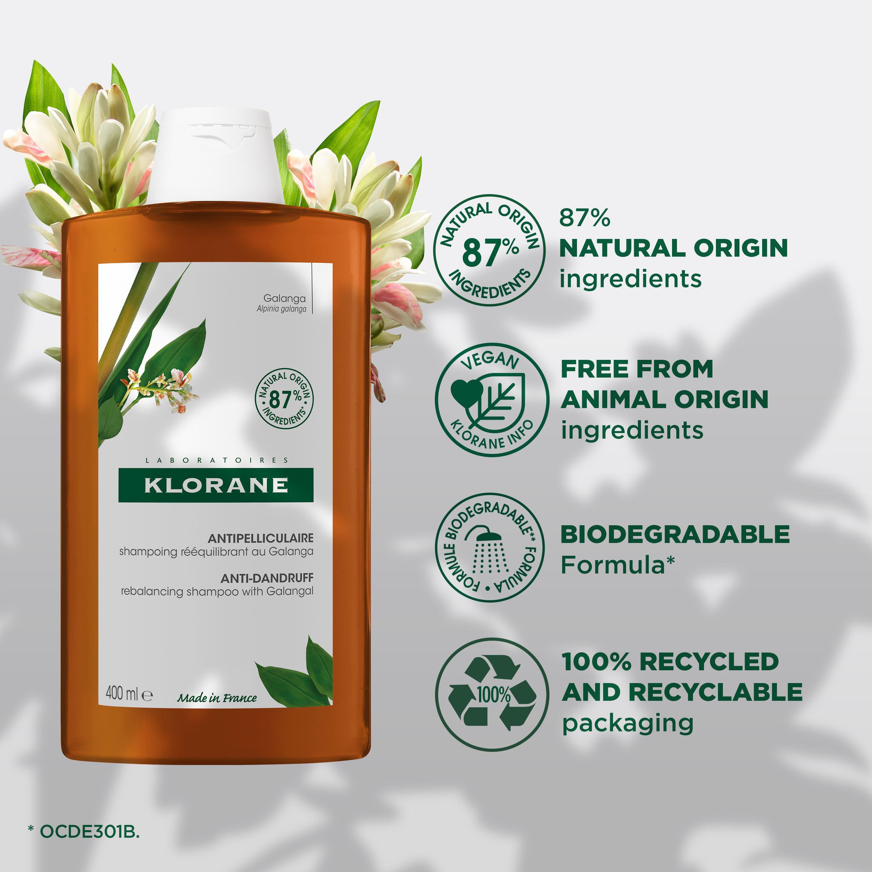 Klorane Anti-Dandruff Shampoo with Galangal  200ml