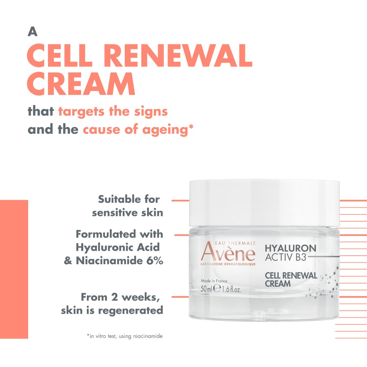 Avène Hyaluron Activ B3 Cellular renewal cream 50ml