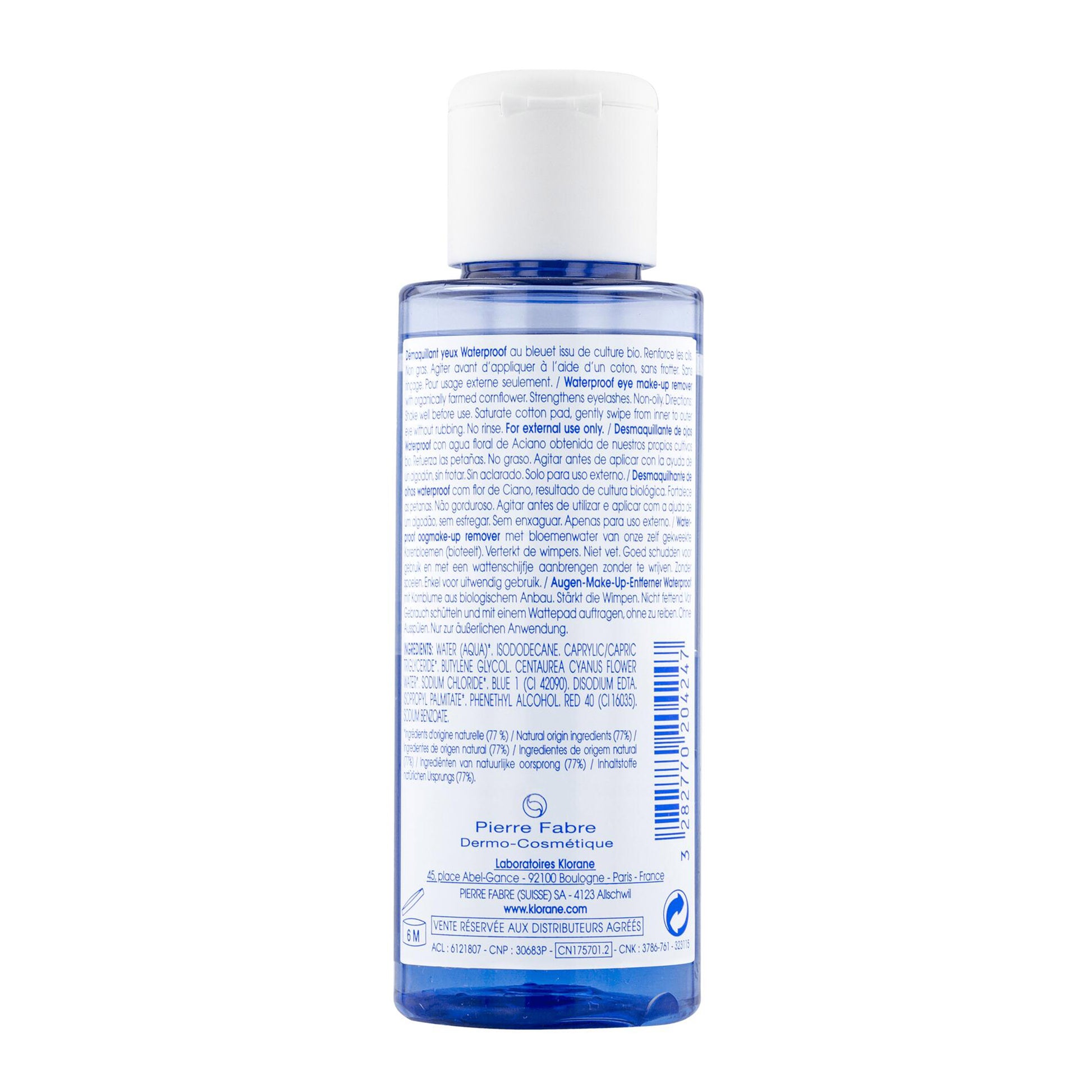 Klorane Waterproof Eye Make-Up Remover 100ml