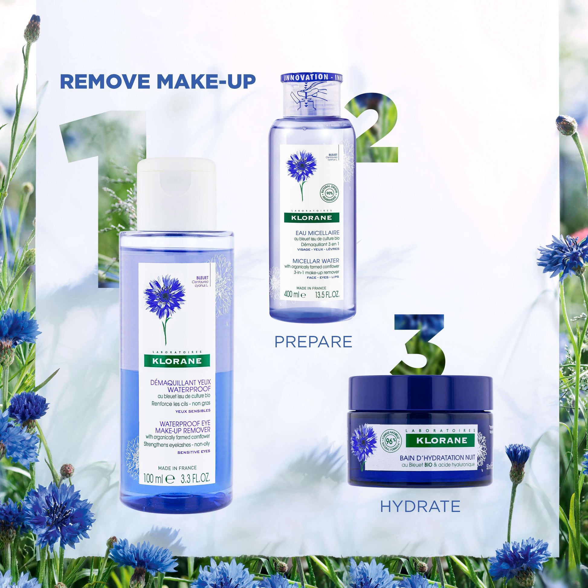 Klorane Waterproof Eye Make-Up Remover 100ml