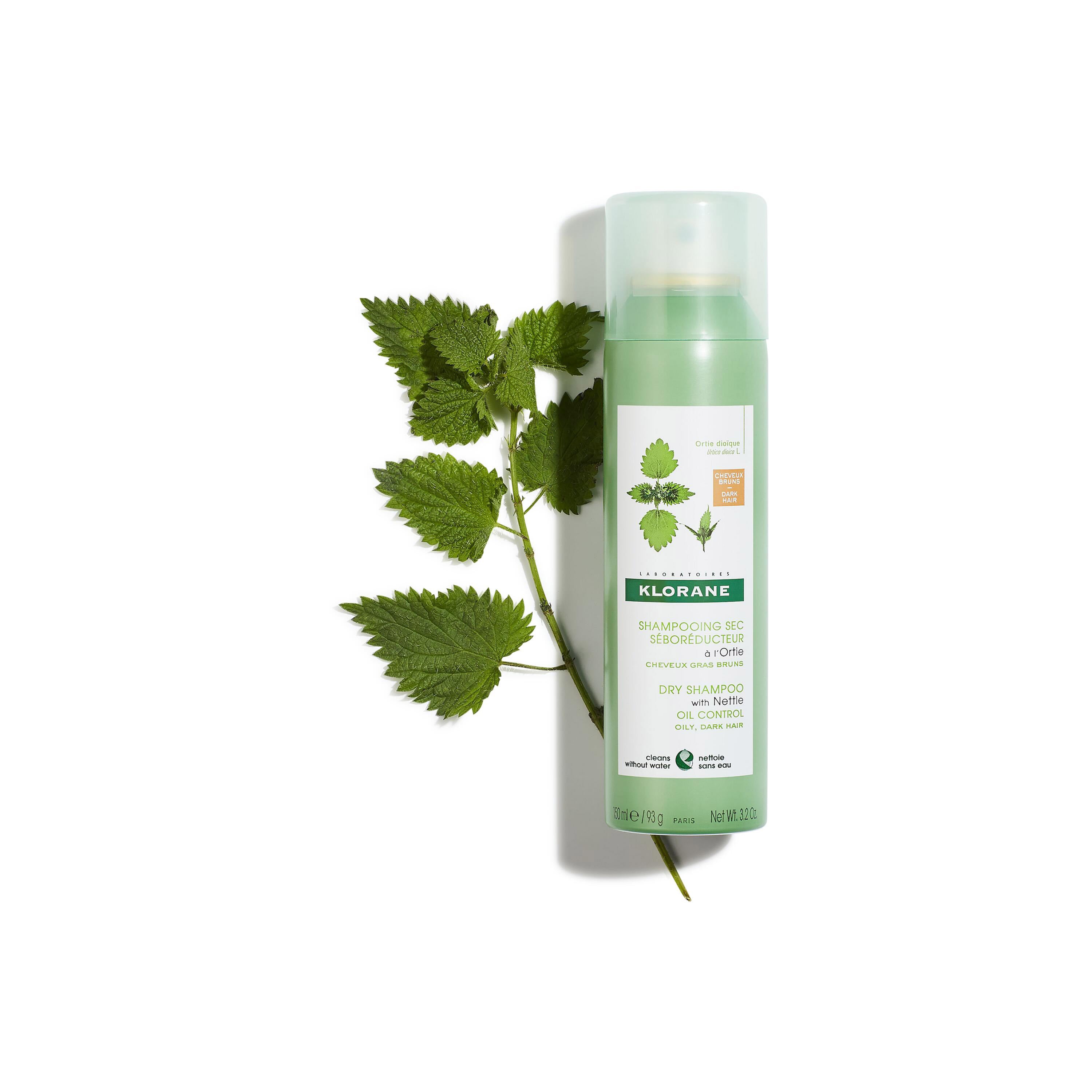Klorane Oil Control Dry Shampoo with Nettle for Tinted for Oily Dark Hair 150ml