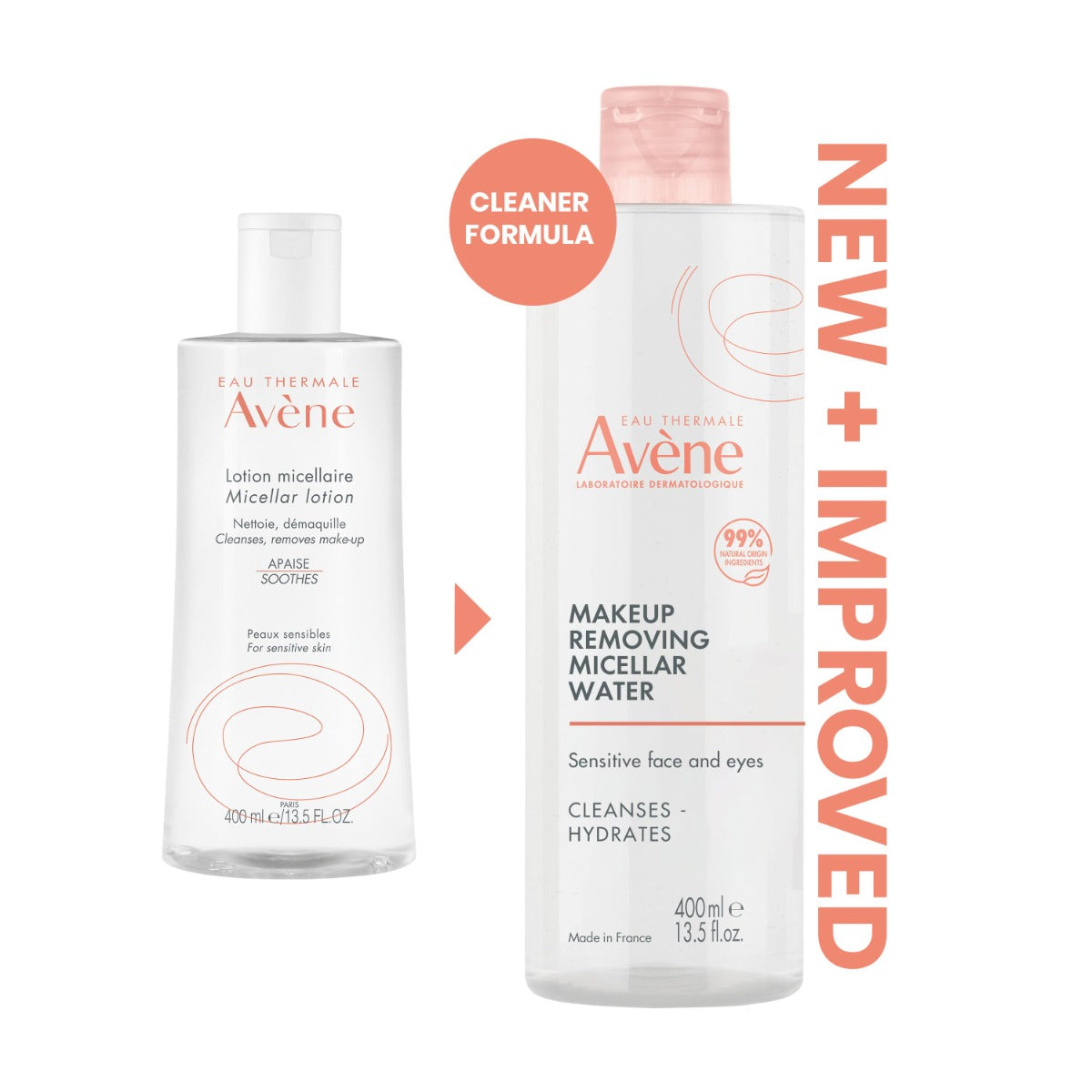 Avène Micellar Lotion Cleanser & Make-Up Remover for Sensitive Skin 400ml