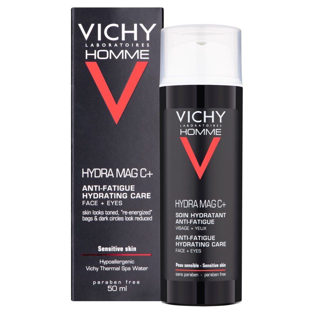 Vichy Homme Hydra Mag C+ Anti-Fatigue Hydrating Care Face + Eyes 50ml