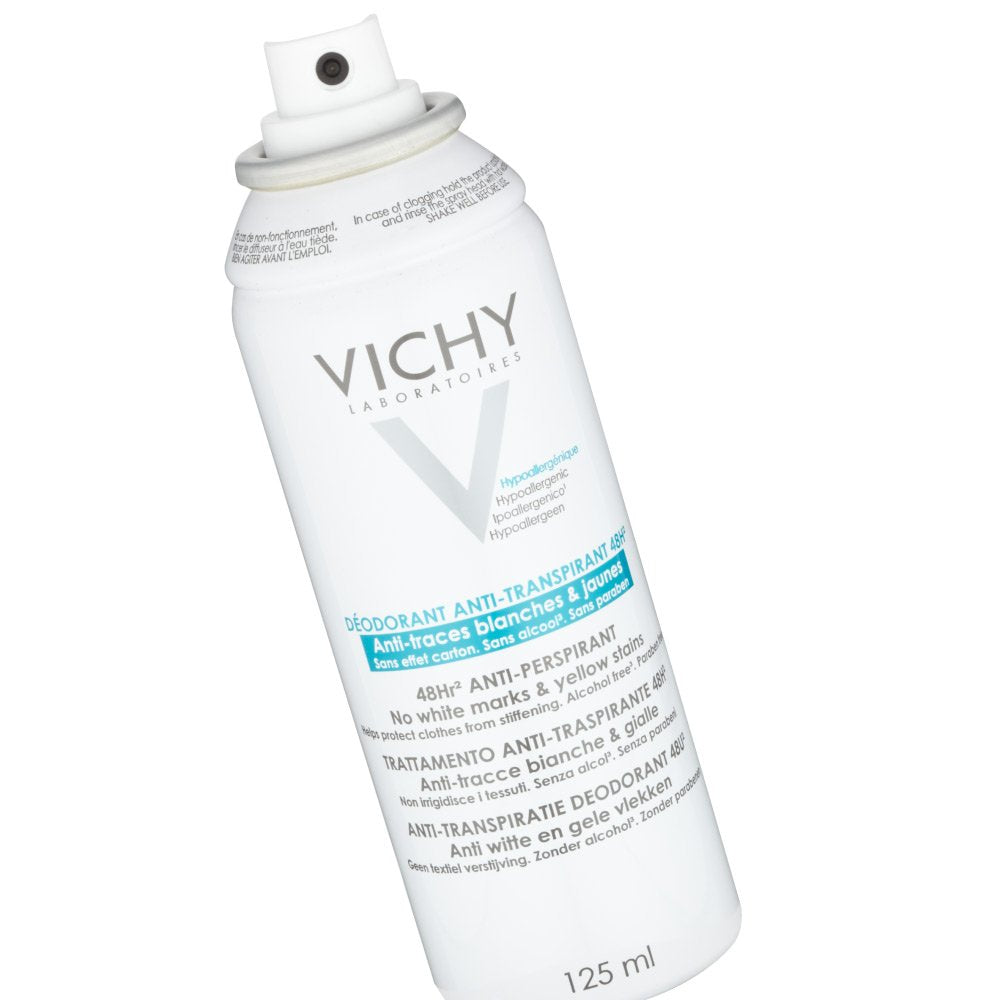 Vichy Deodorant 48Hour Aerosol 'No Marks' Anti-Perspirant 125ml
