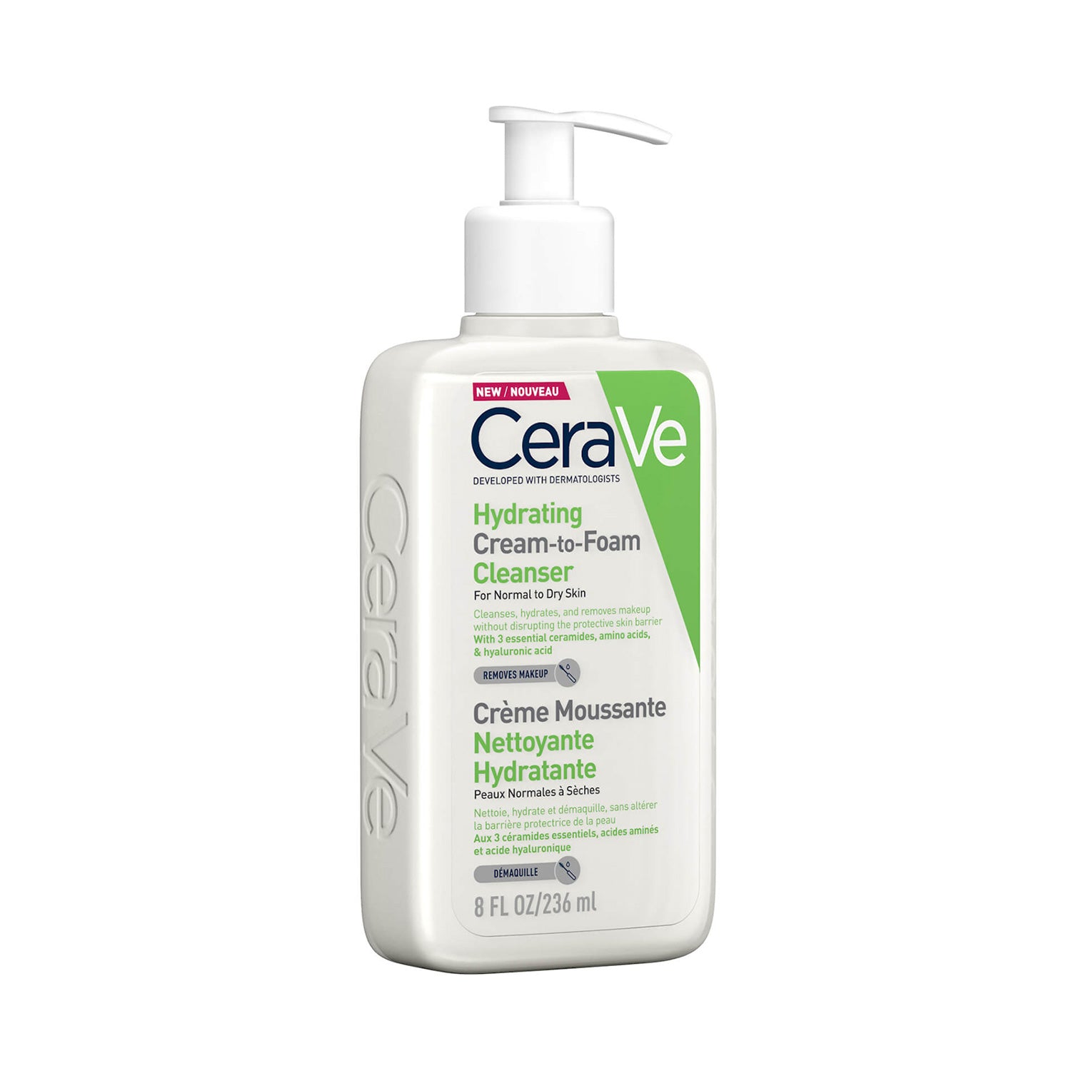 CeraVe Hydrating Cream-to-Foam Make Up Remover