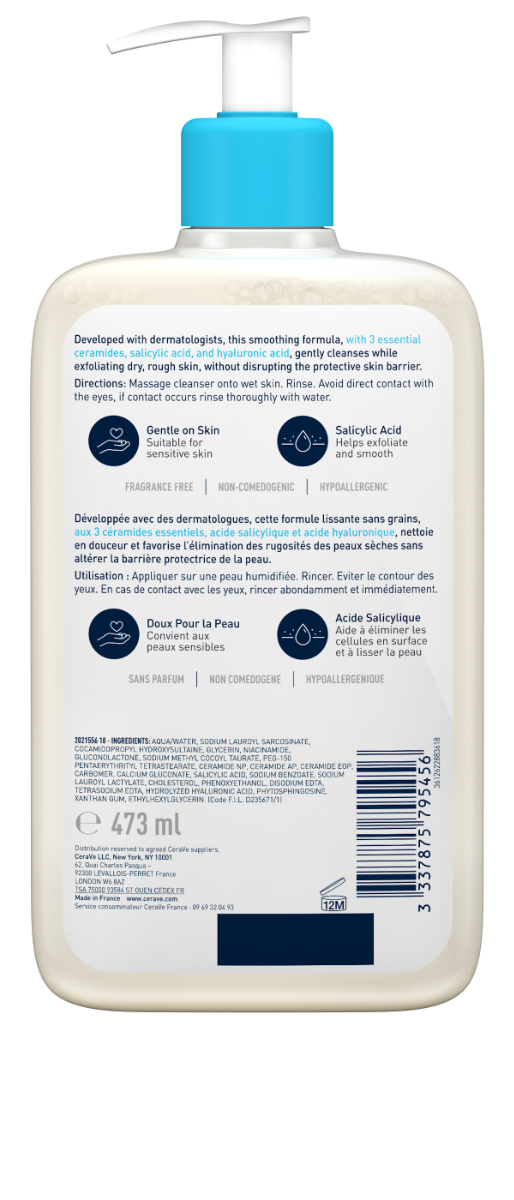 CeraVe SA Skin Smoothing Cleanser 473ml