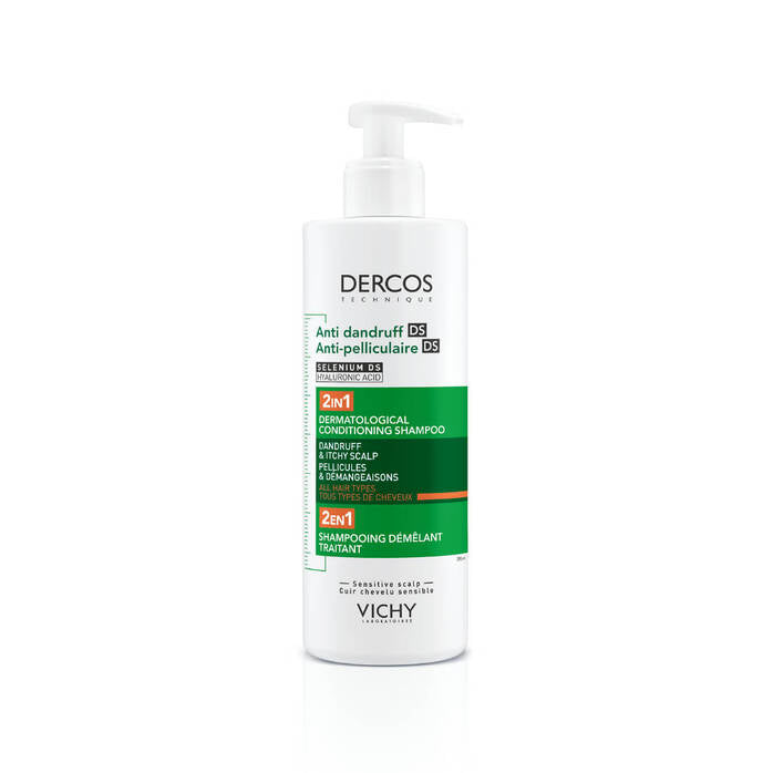 Vichy Dercos Anti-Dandruff 2in1 Conditioning Shampoo for All Hair Types 390ml