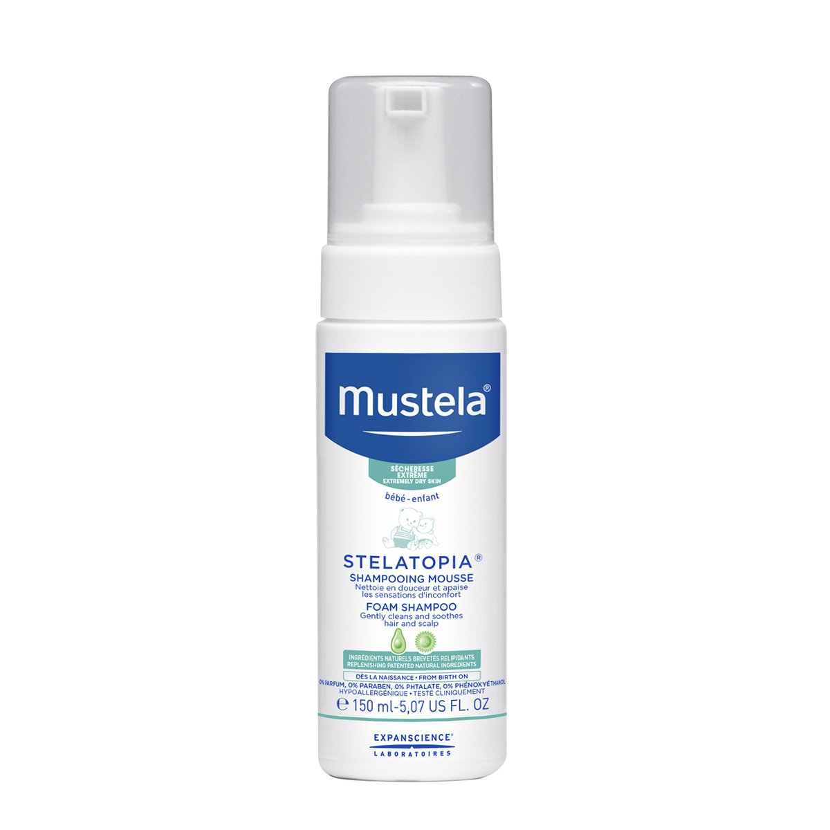 Mustela Stelatopia Foam Shampoo 150ml