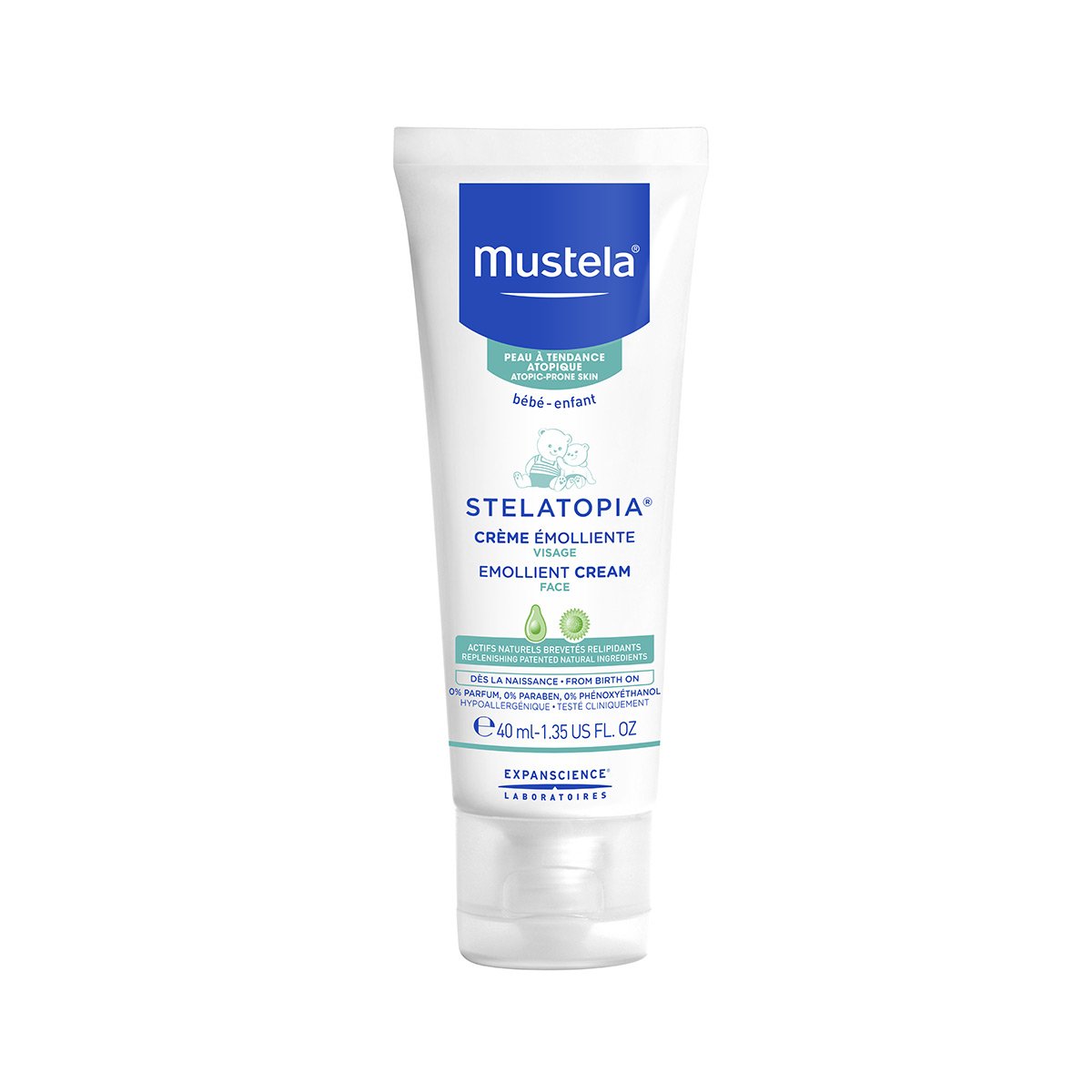 Mustela Stelatopia Emollient Cream for Face 40ml