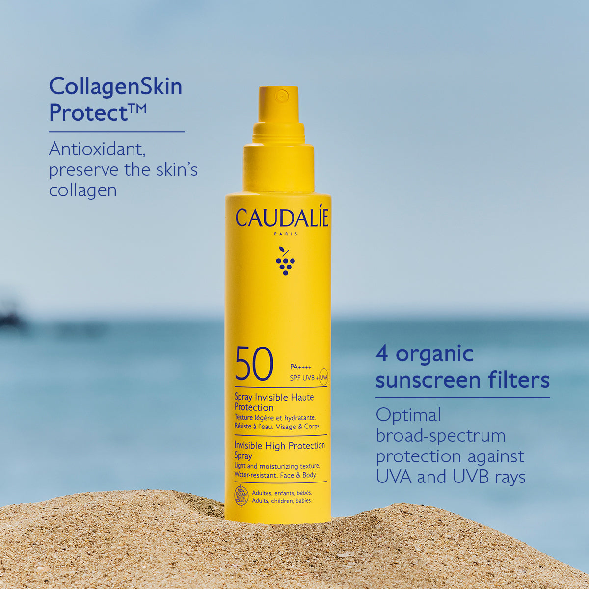 Caudalie Invisble High Protection Spray SPF50 150ml