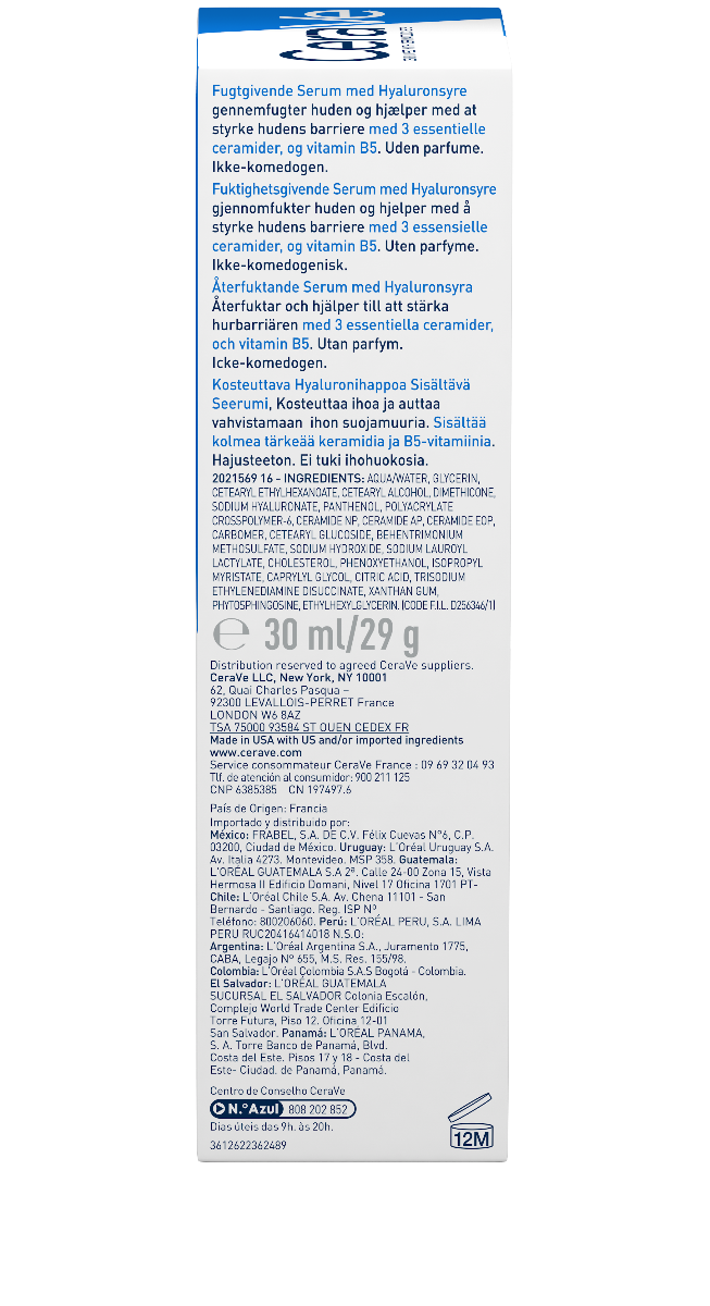 CeraVe Hydrating Hyaluronic Acid Serum 30ml