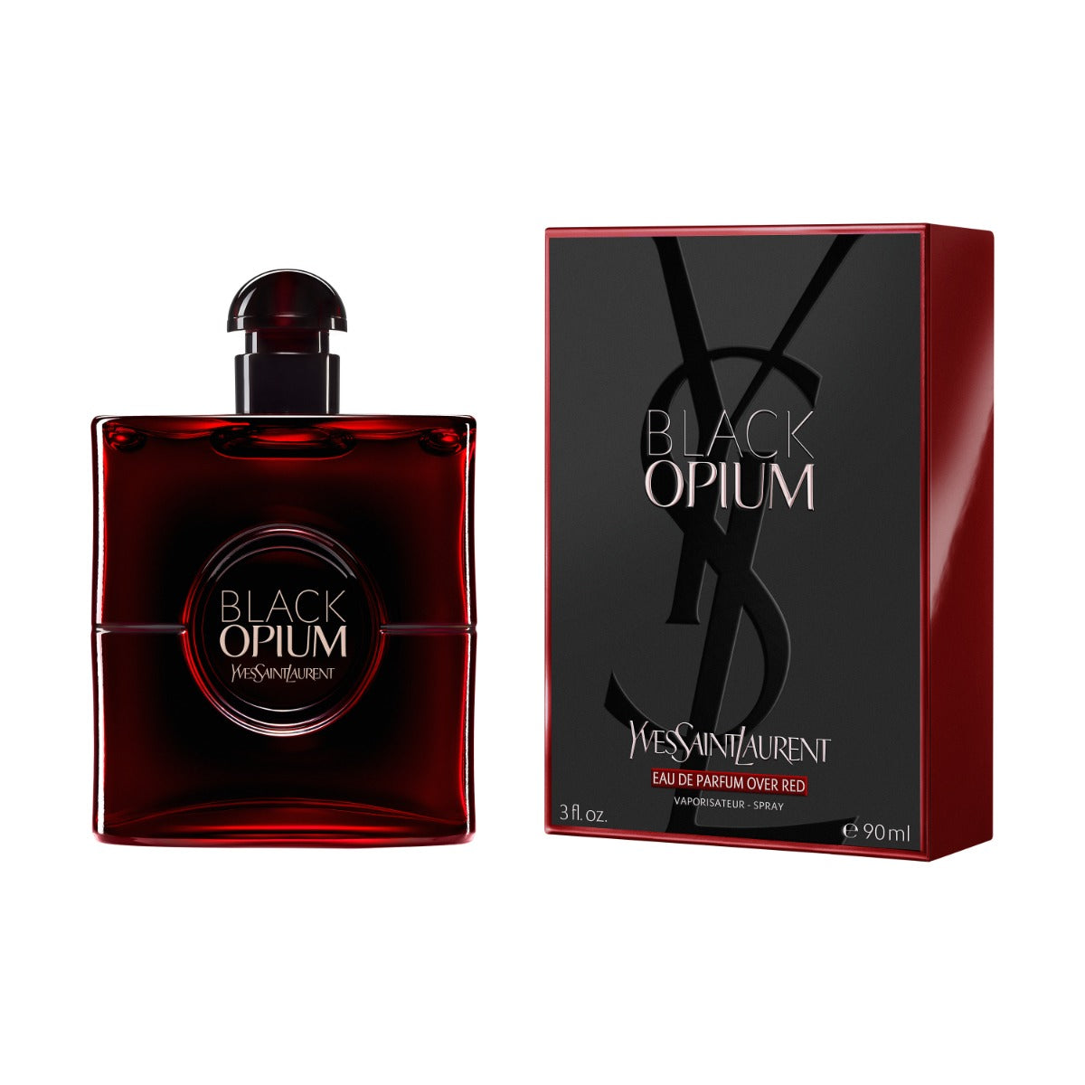 Yves Saint Laurent Black Opium Eau De Parfum Over Red 90ml