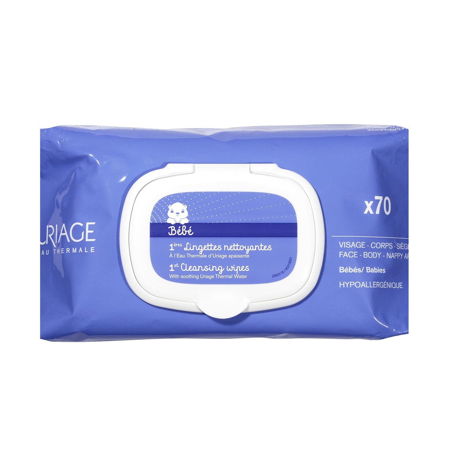 Uriage Baby 1st Cleansing Wipes x70