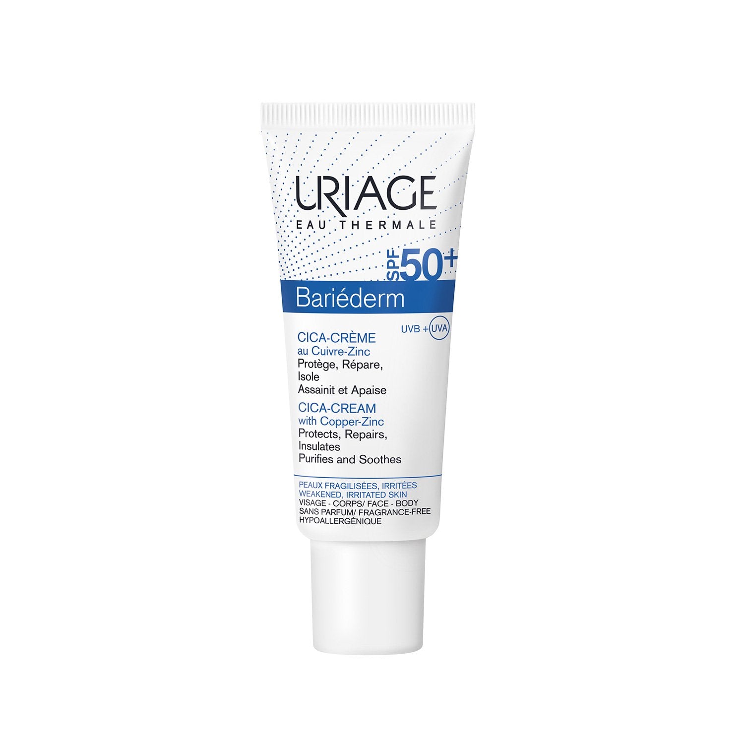 Uriage Bariéderm Cica-Cream with Copper-Zinc SPF50+ 40ml