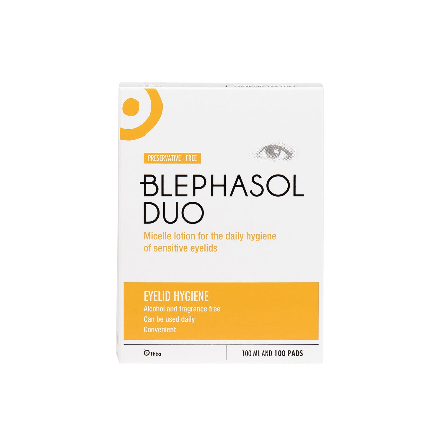 Thea Blephasol Duo Lid Cleansing Lotion 100ml & 100 Cleansing Pads