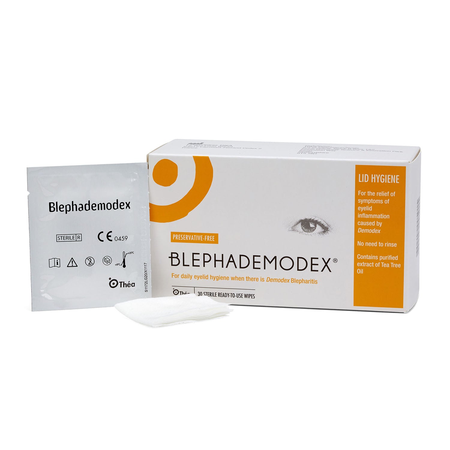 Thea Blephademodex Lid cleansing 30 wipes for Demodex treatment