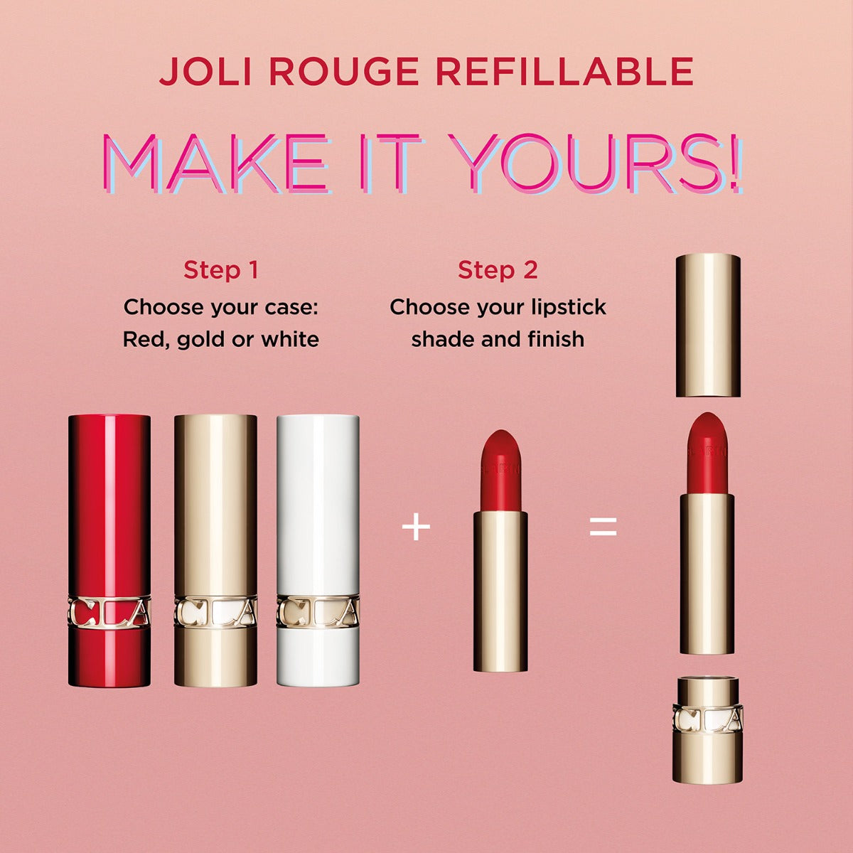 Clarins Joli Rouge Gold Lipstick Case