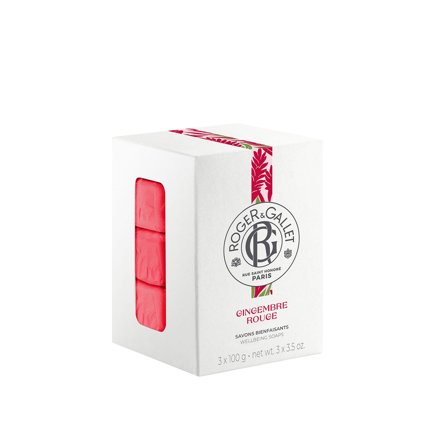 Roger & Gallet Gingembre Rouge Soap Set 3 x 100g