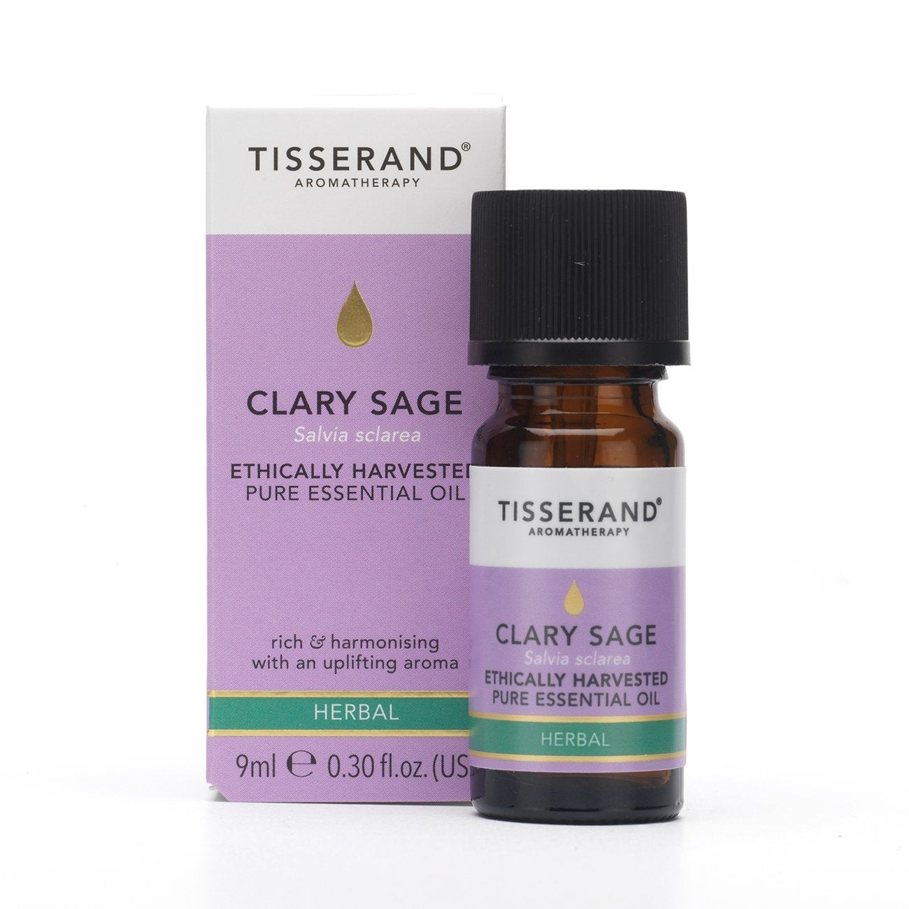 Tisserand Clary Sage Ethically Harvested Essential Oil 9ml