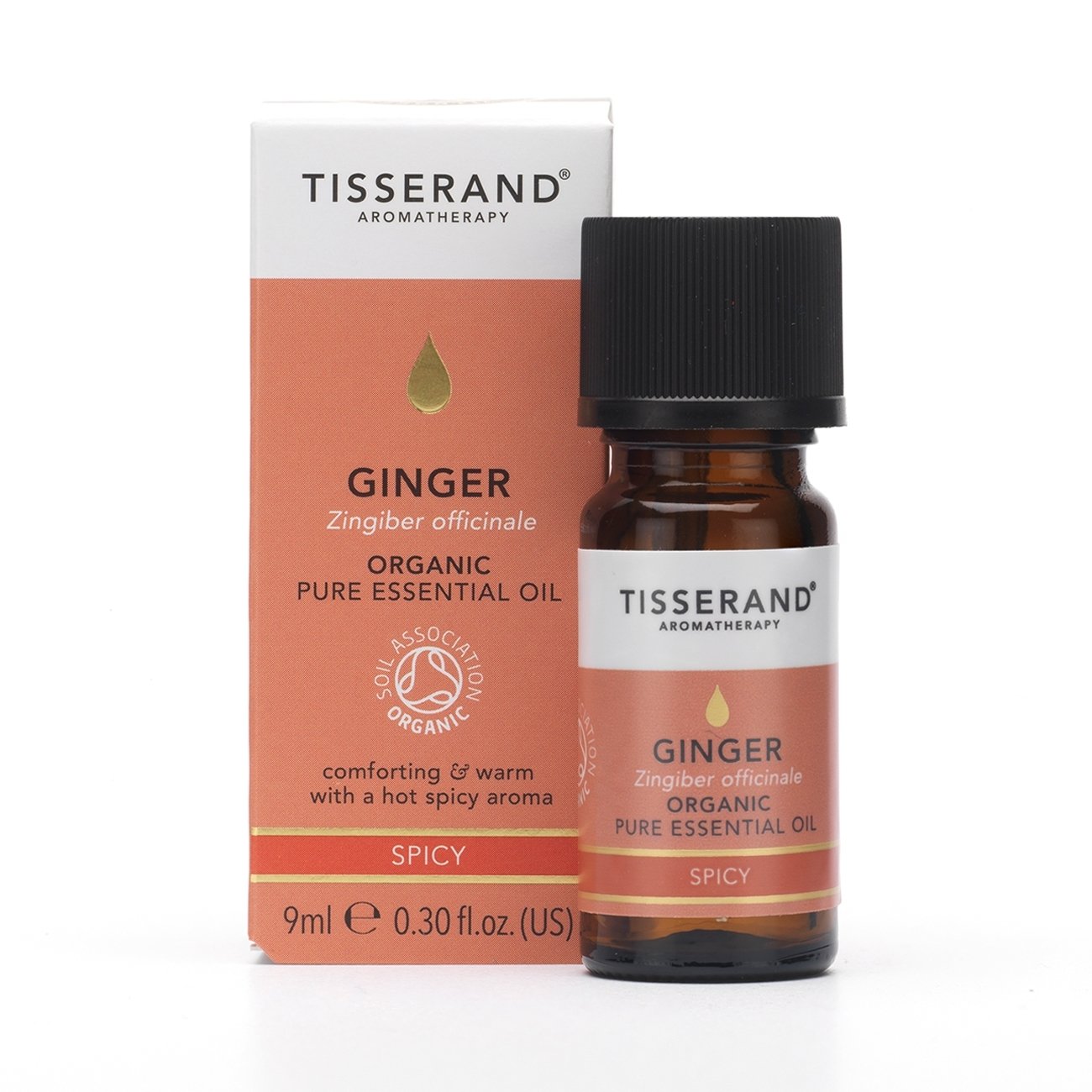 Tisserand Ginger Organic Pure Essential Oil 9ml