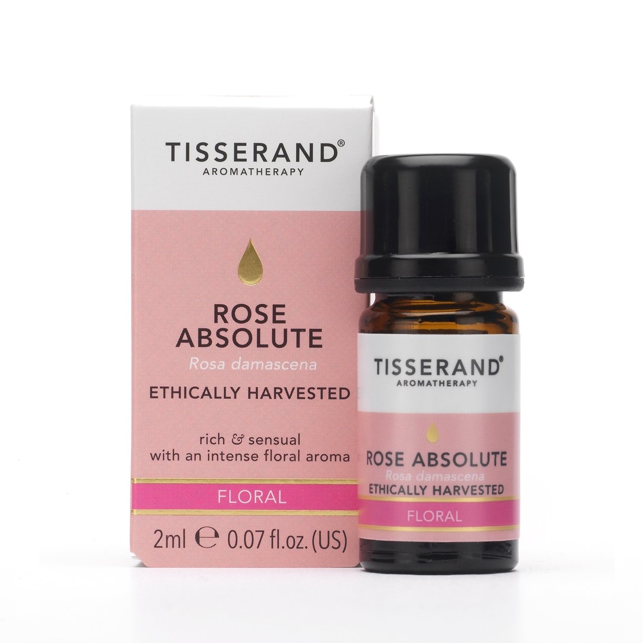 Tisserand Rose Absolute Ethically Harvested Pure Essential Oil 2ml