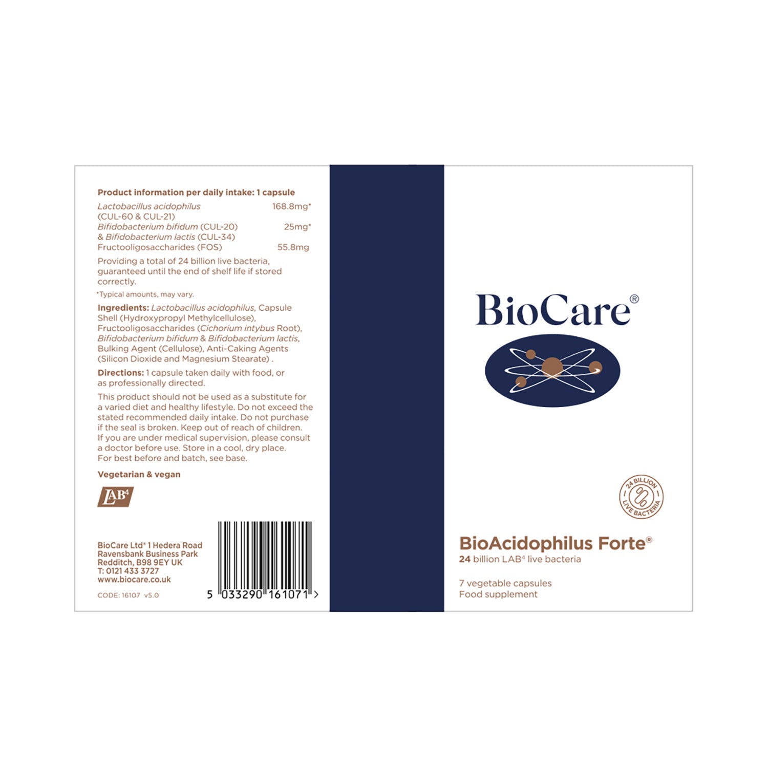 Biocare BioAcidophilus Forte 7 Capsules