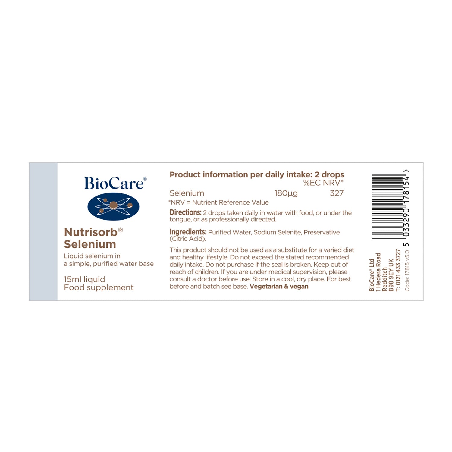 Biocare Nutrisorb  Selenium 15ml