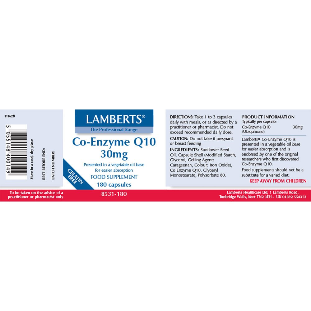 Lamberts Health care Co-Enzyme Q10 30mg              
