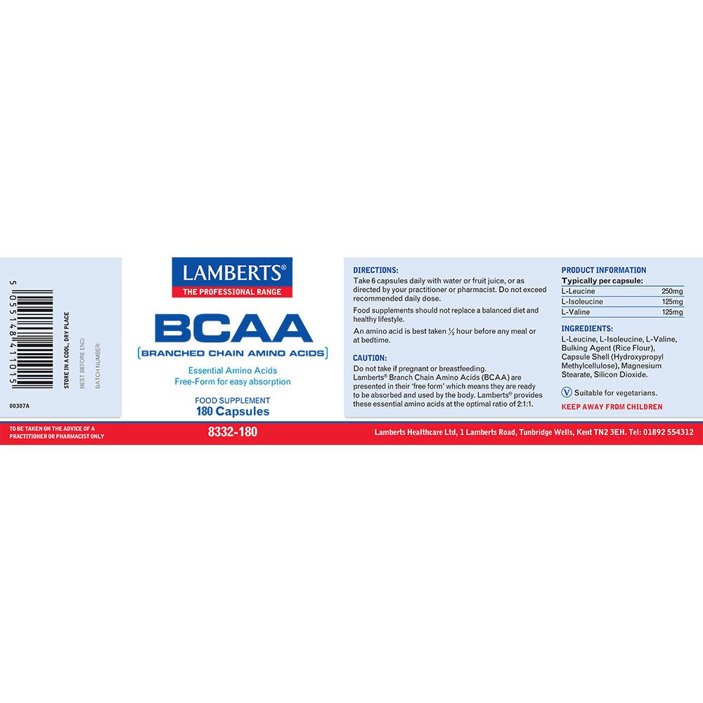 Lamberts Health Care Branch Chain Amino Acids (BCAA)