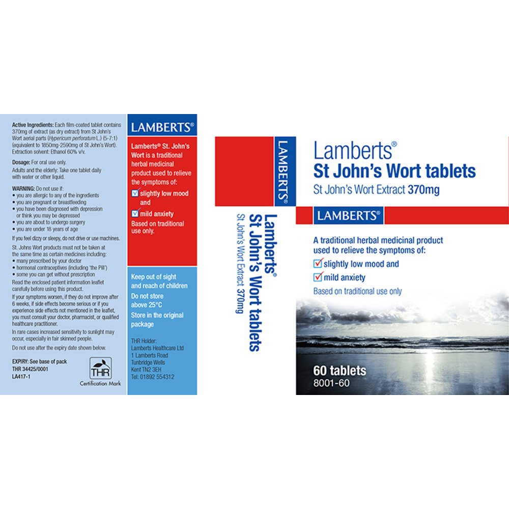 Lamberts Health Care St John's Wort Tablets