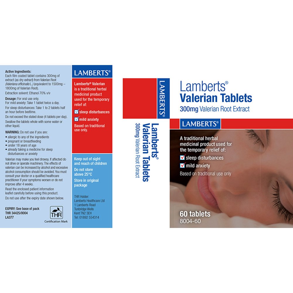 Lamberts Health Care Valerian Tablets